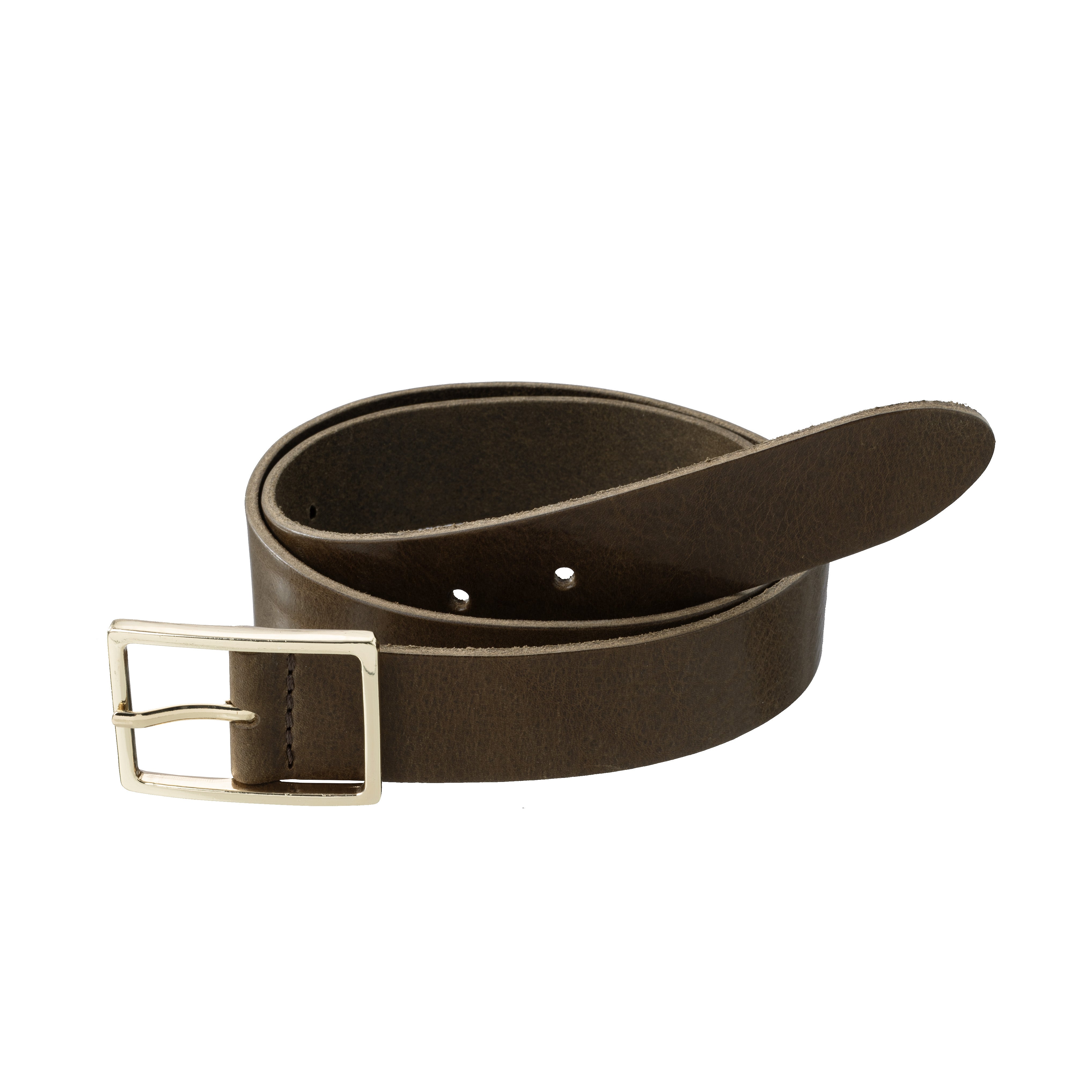 YAYA | Ann Leather Belt with Metal Buckle | Black