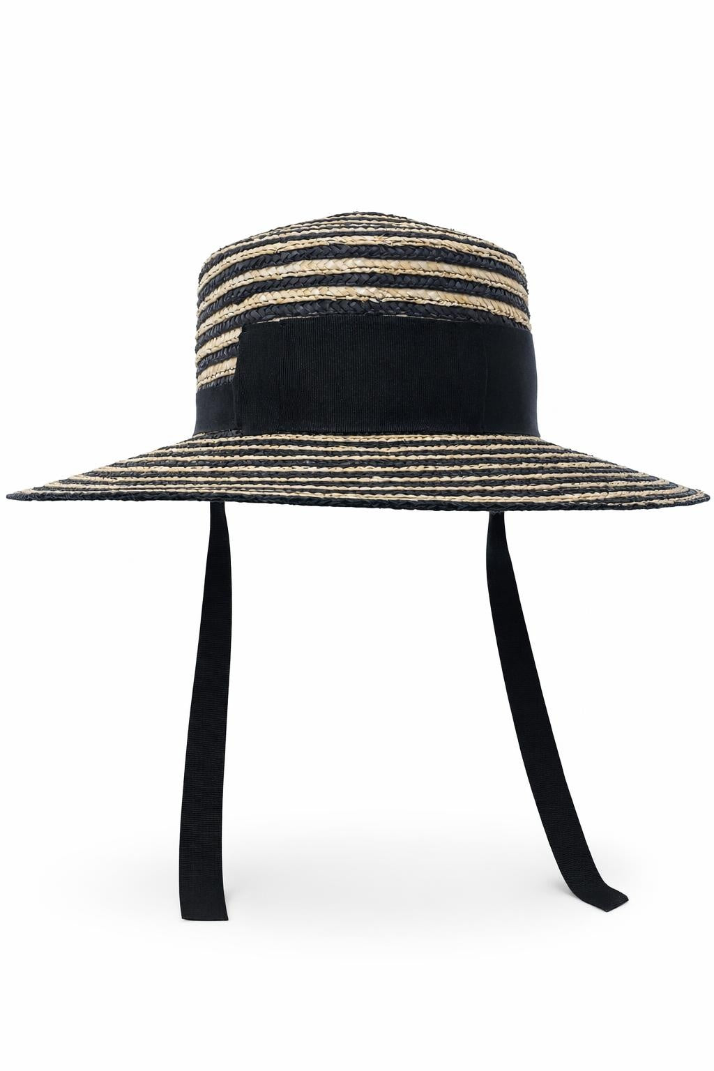 Crystal Birch | Billie Stripe, Wheat Straw in Hat | Size Small