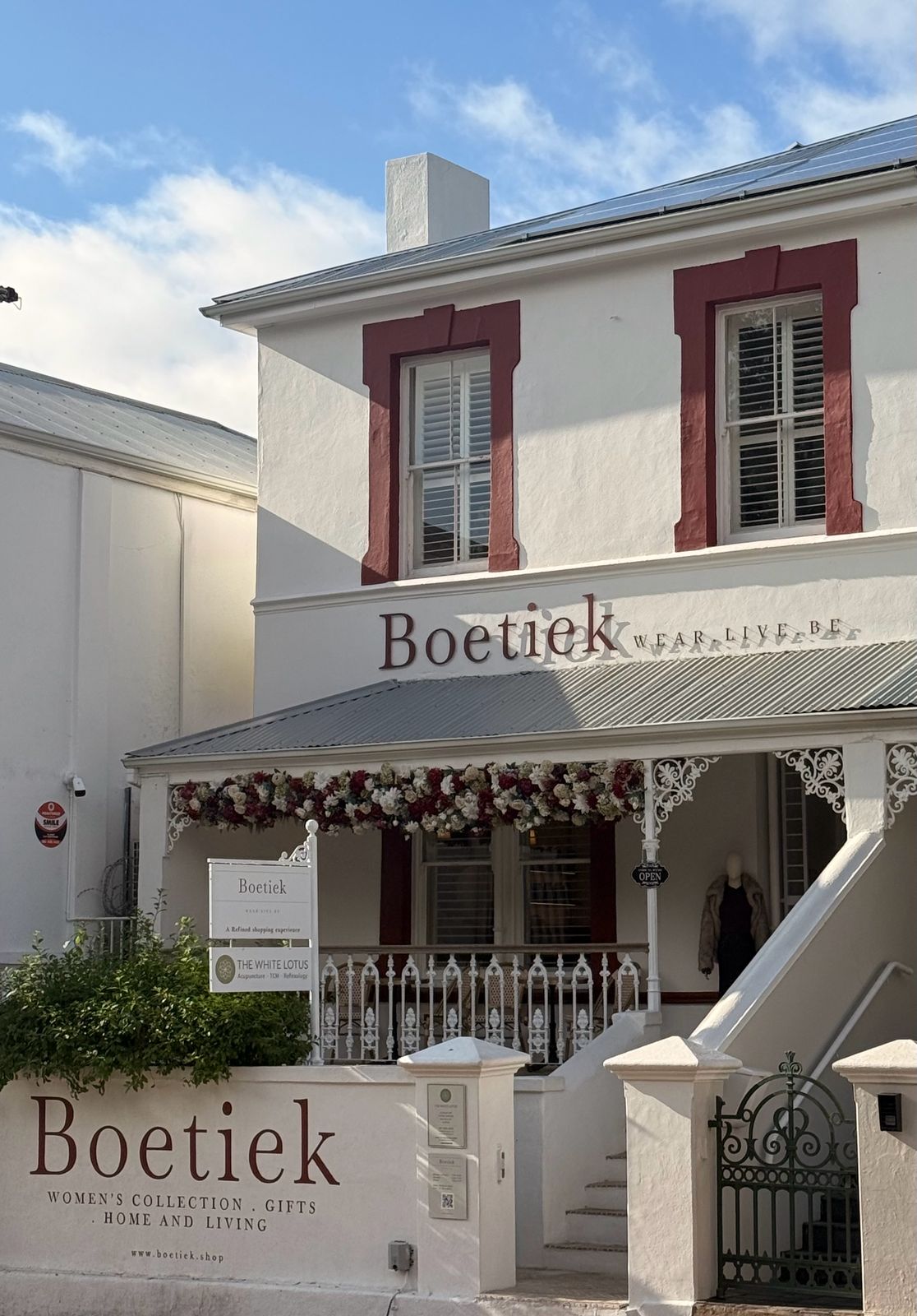 A front image of Boetiek Shop in Kloof Street in Cape Town