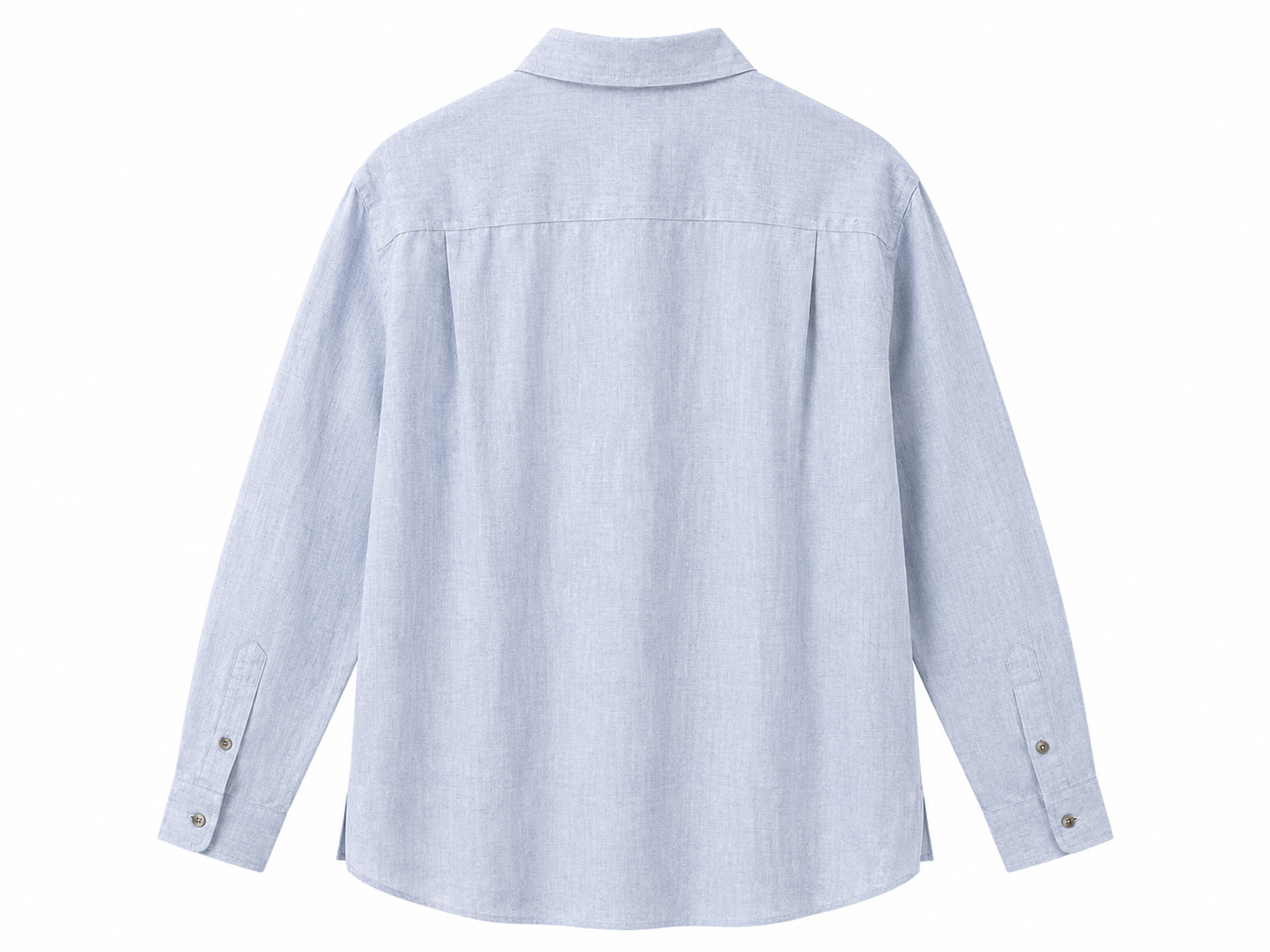 Chaos & Calm | Linen Regular Shirt in Storm Blue