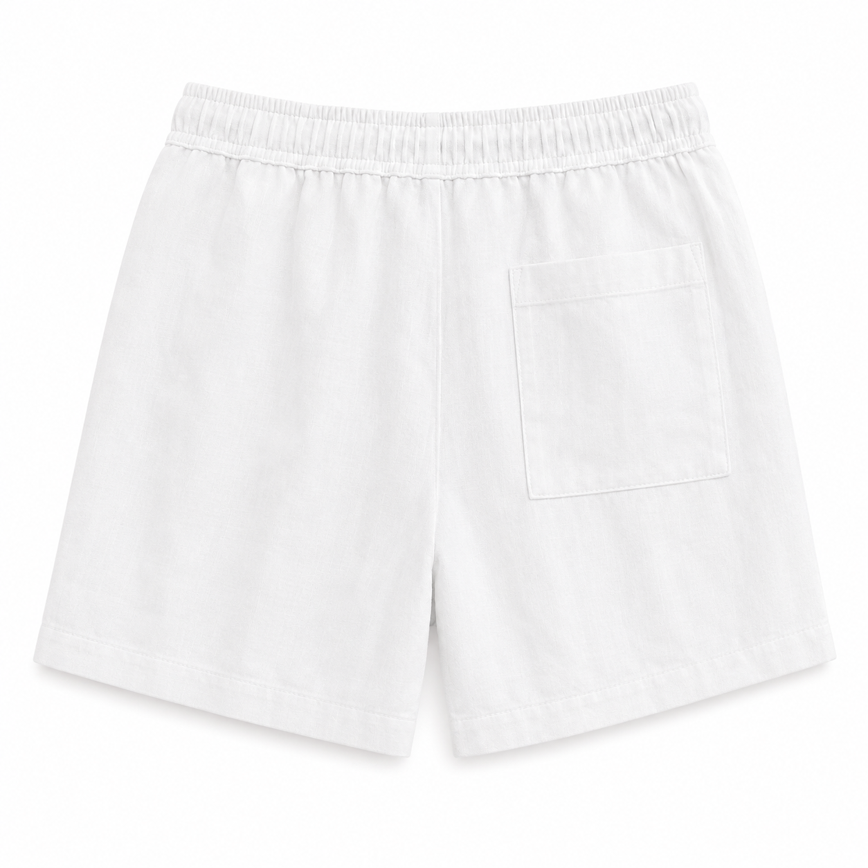 Chaos & Calm | Linen Twill Shorts in Pure White