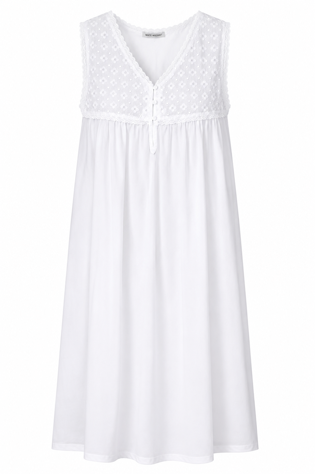 White Mischief | Jasmine Nightie in White