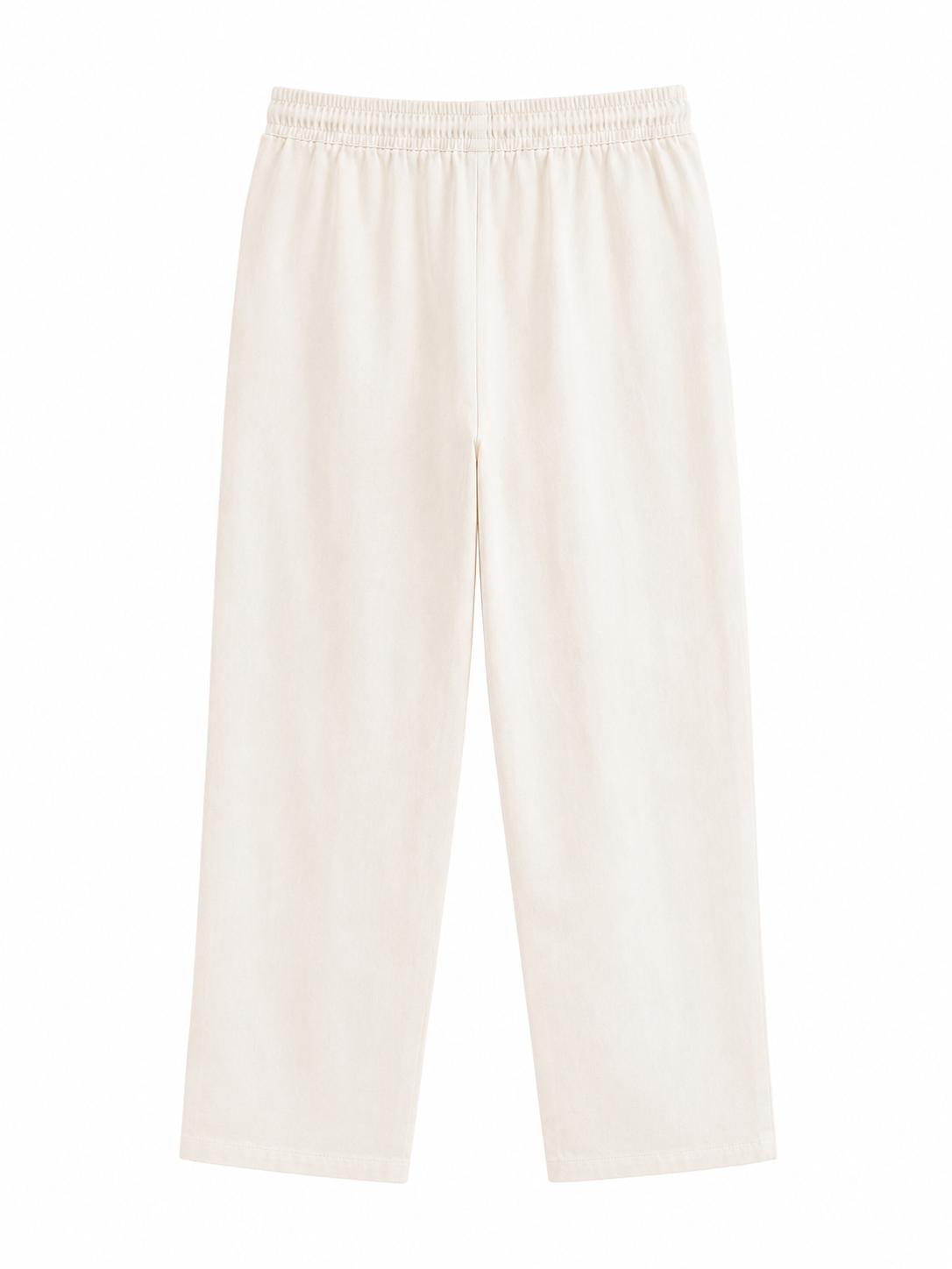 Chaos & Calm | Linen Viscose Pull-On Trousers in Off-White