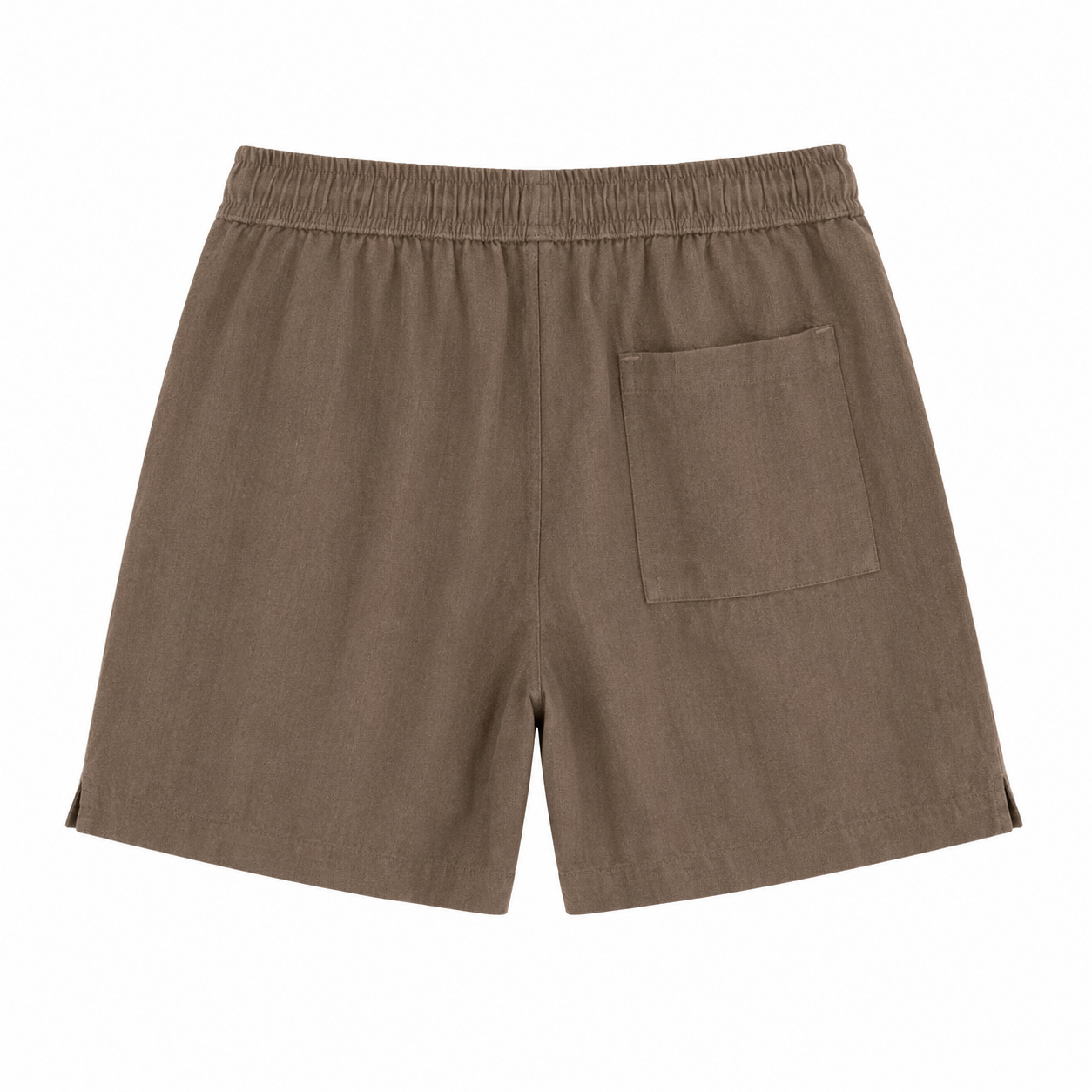 Chaos & Calm | Cotton Crinkle Shorts in Taupe