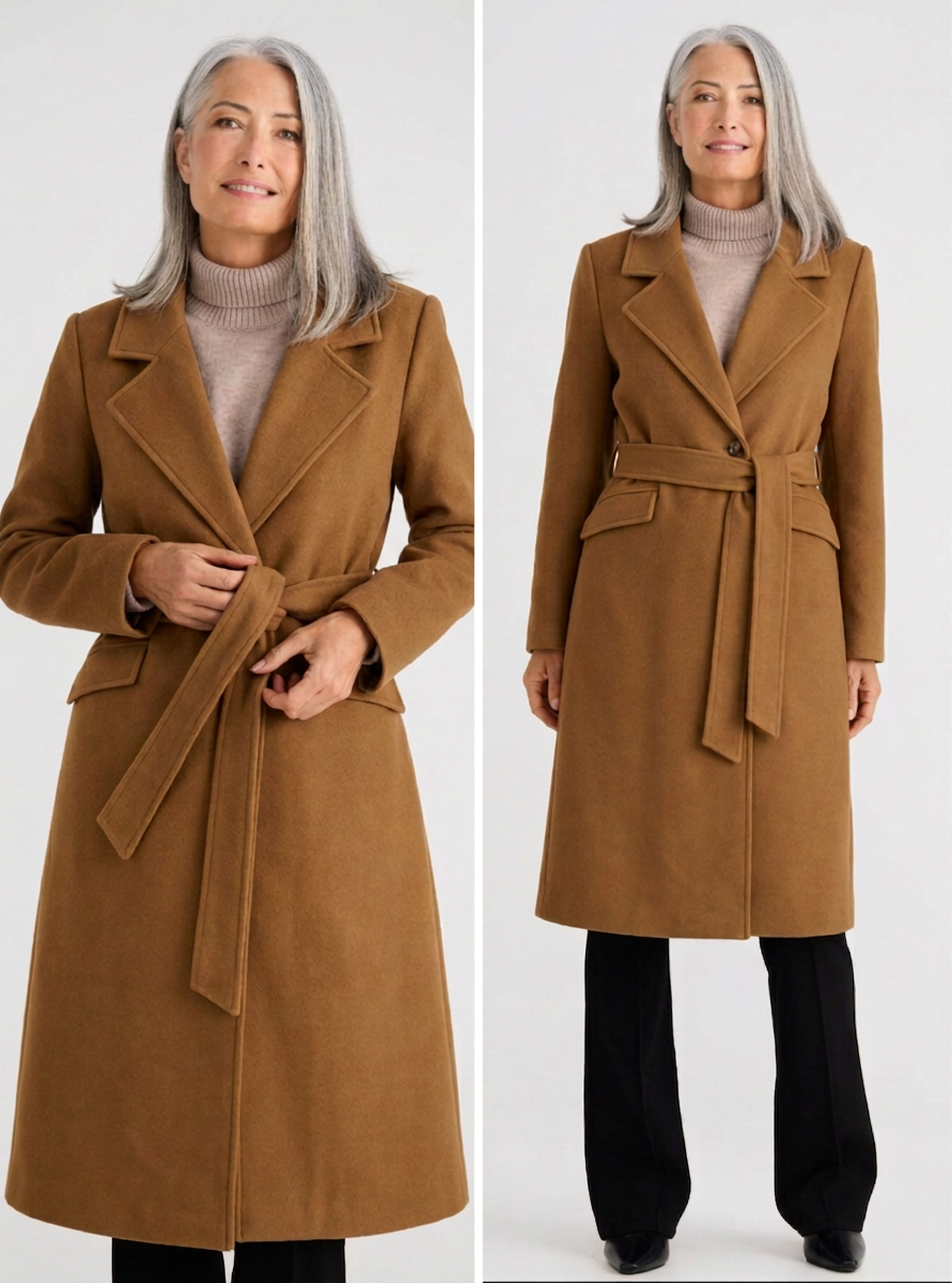 Brave + True | Julianne Coat in Camel
