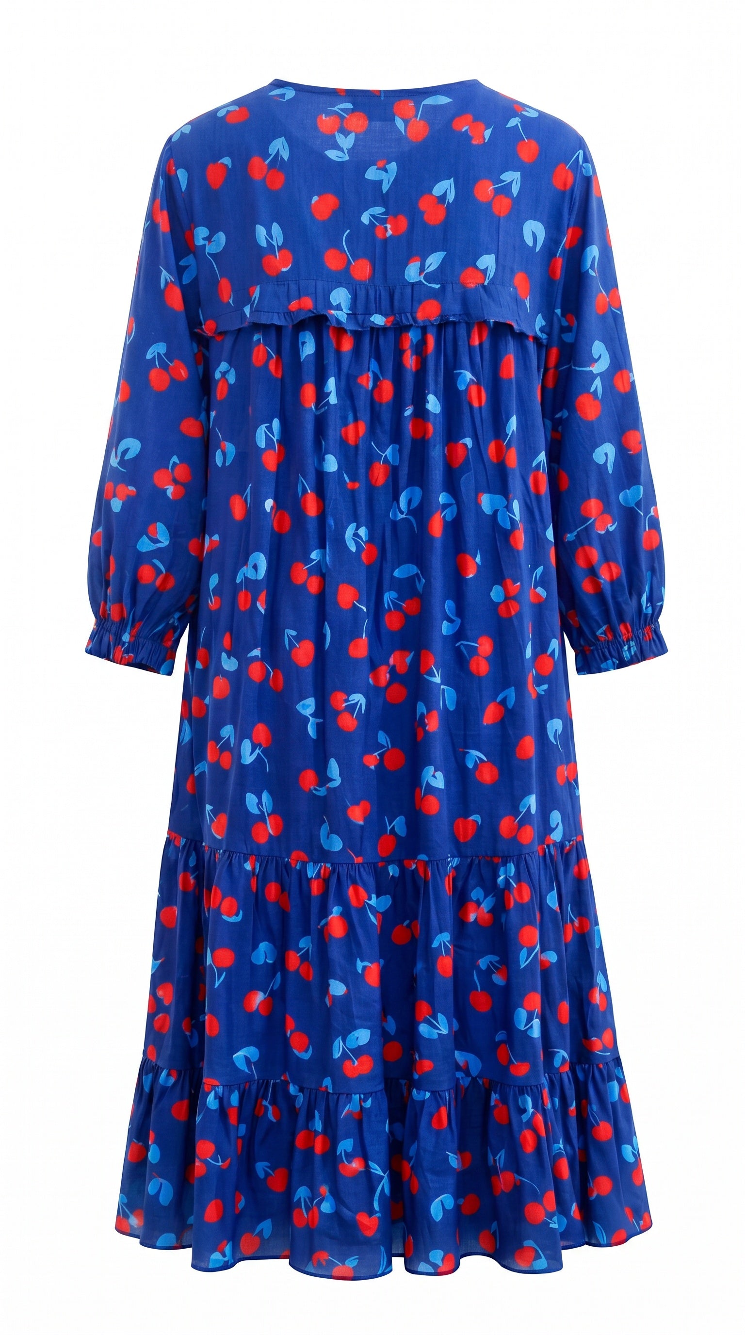 Cherry Delight Dress Navy Red