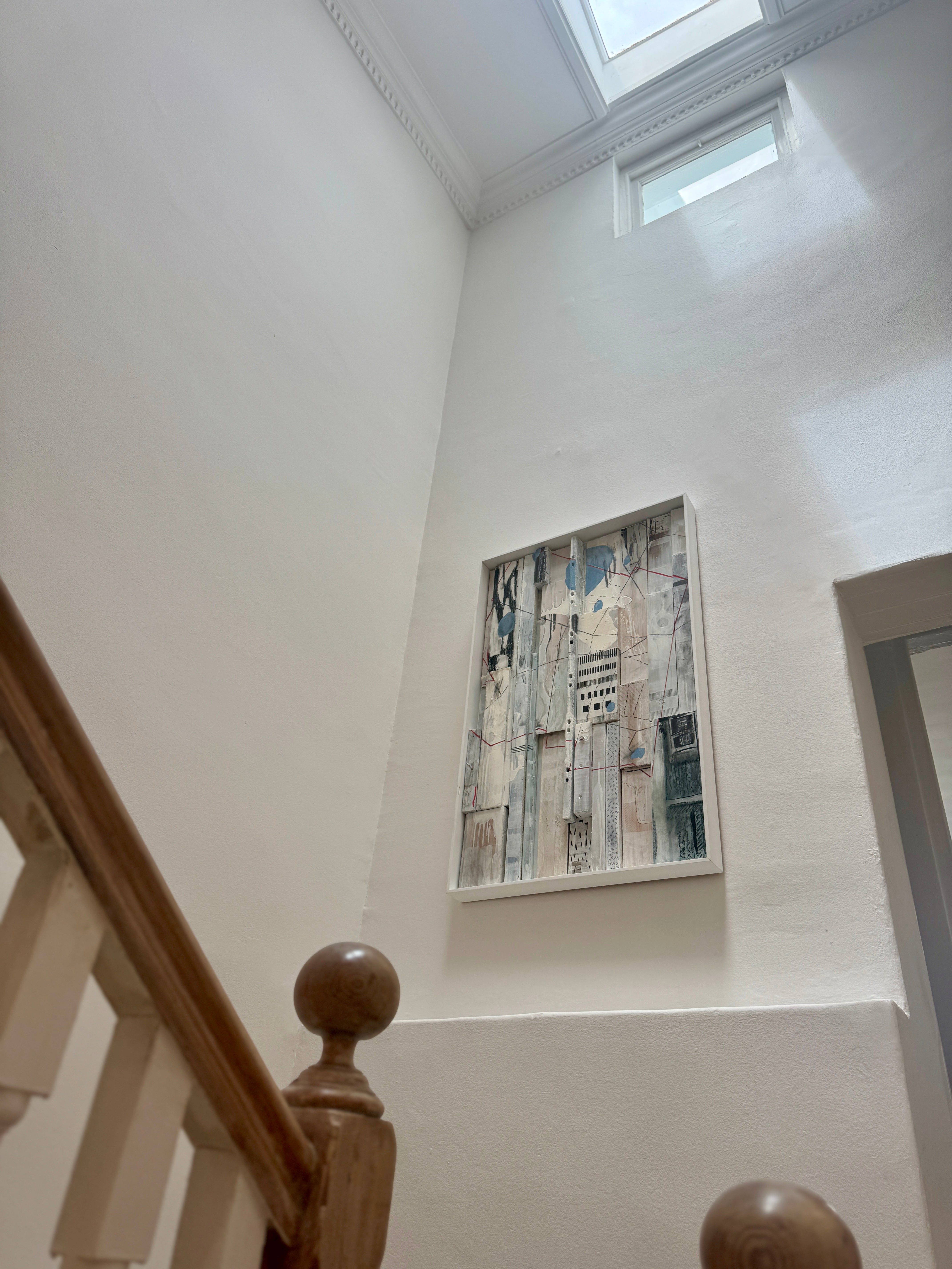 Coordinates of Becoming | Rudolf Liebenberg | 2025 | Acrylic and Charcoal on Joined Wood