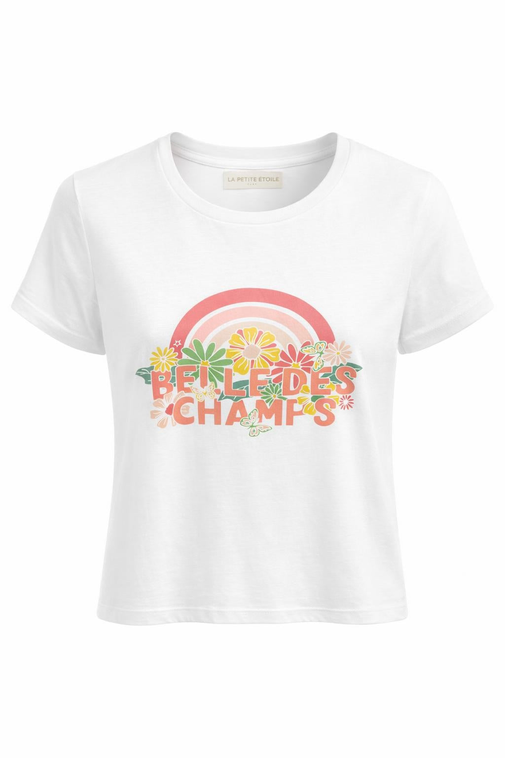Printed White T-Shirt front