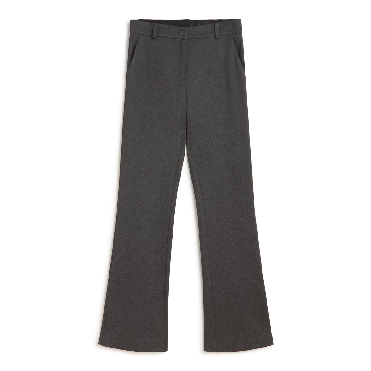 ANDAM charcoal grey tailored flared pants