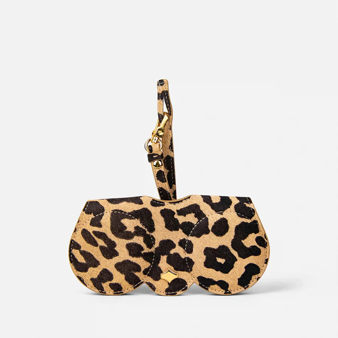 ANY DI Leo Fur Red SunCover sunglasses case with leopard-print finish