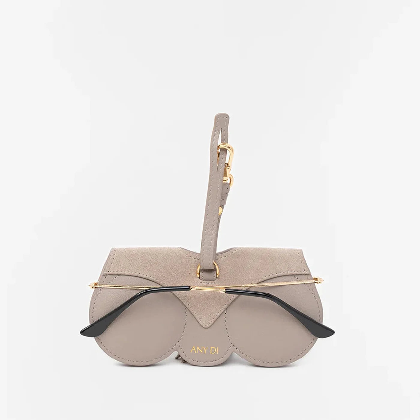 ANY DI Taupe Fringes SunCover sunglasses case with fringe detailing