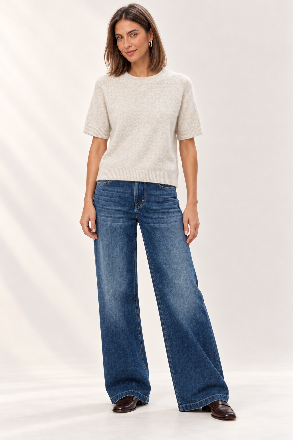 YAYA | Raglan Short Sleeve Knit