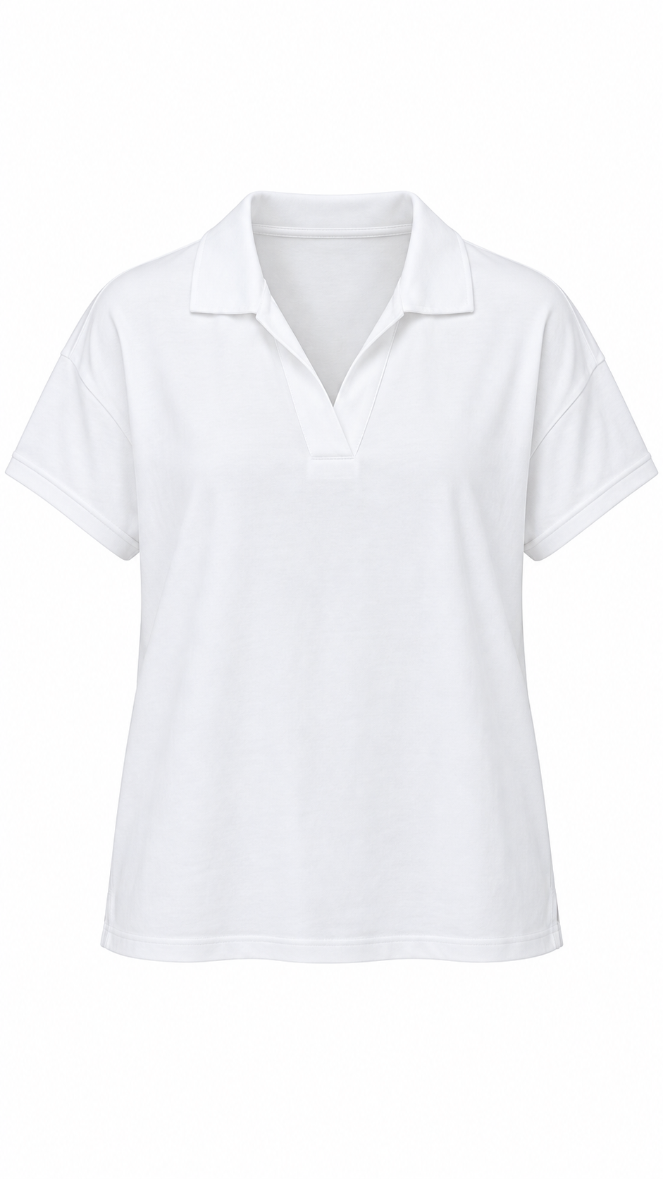 Gordon Smith Fairway Polo Top in White, front view