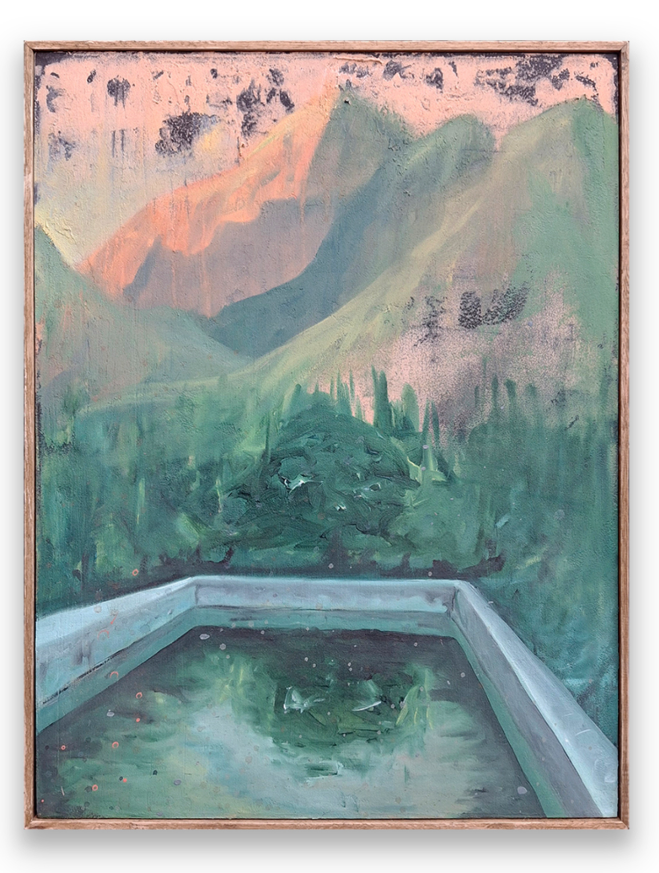 The Suburbs 1 artwork by Brett Williams, 2025 painting 800 x 600mm displayed at Boetiek Cape Town