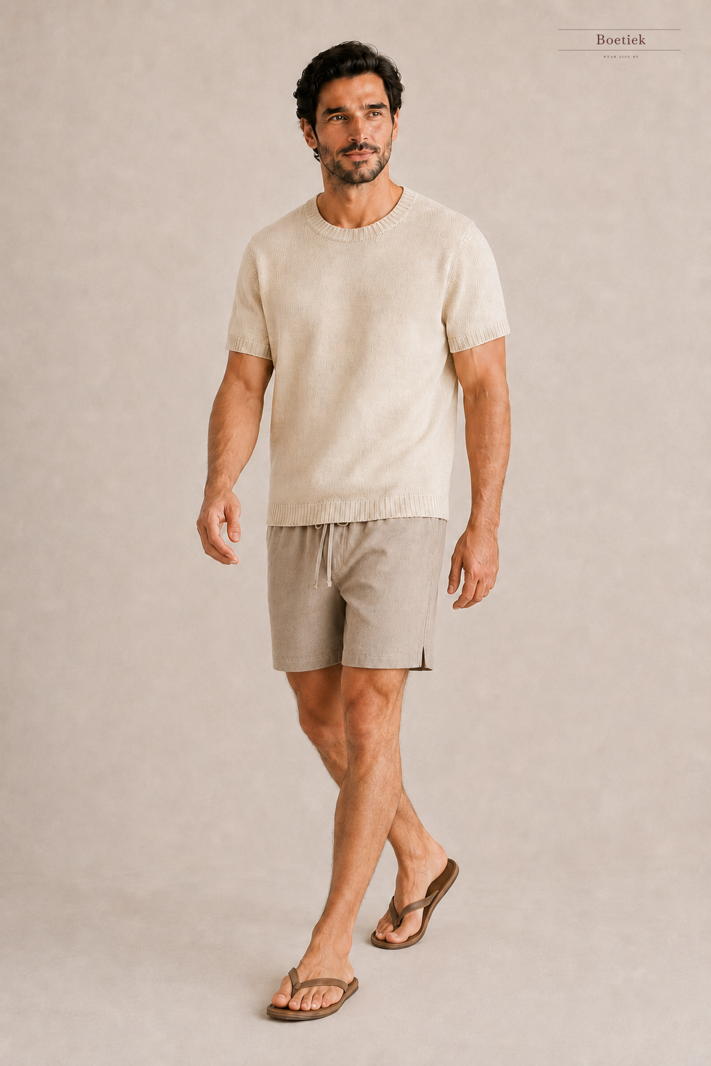 Chaos & Calm | Linen Twill Shorts in Clay