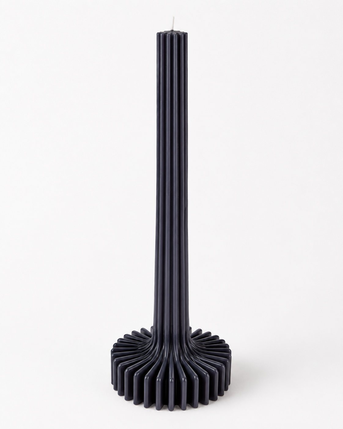 Evoke by Tanika Martini Candle in Black sculptural decorative candle for contemporary home décor.