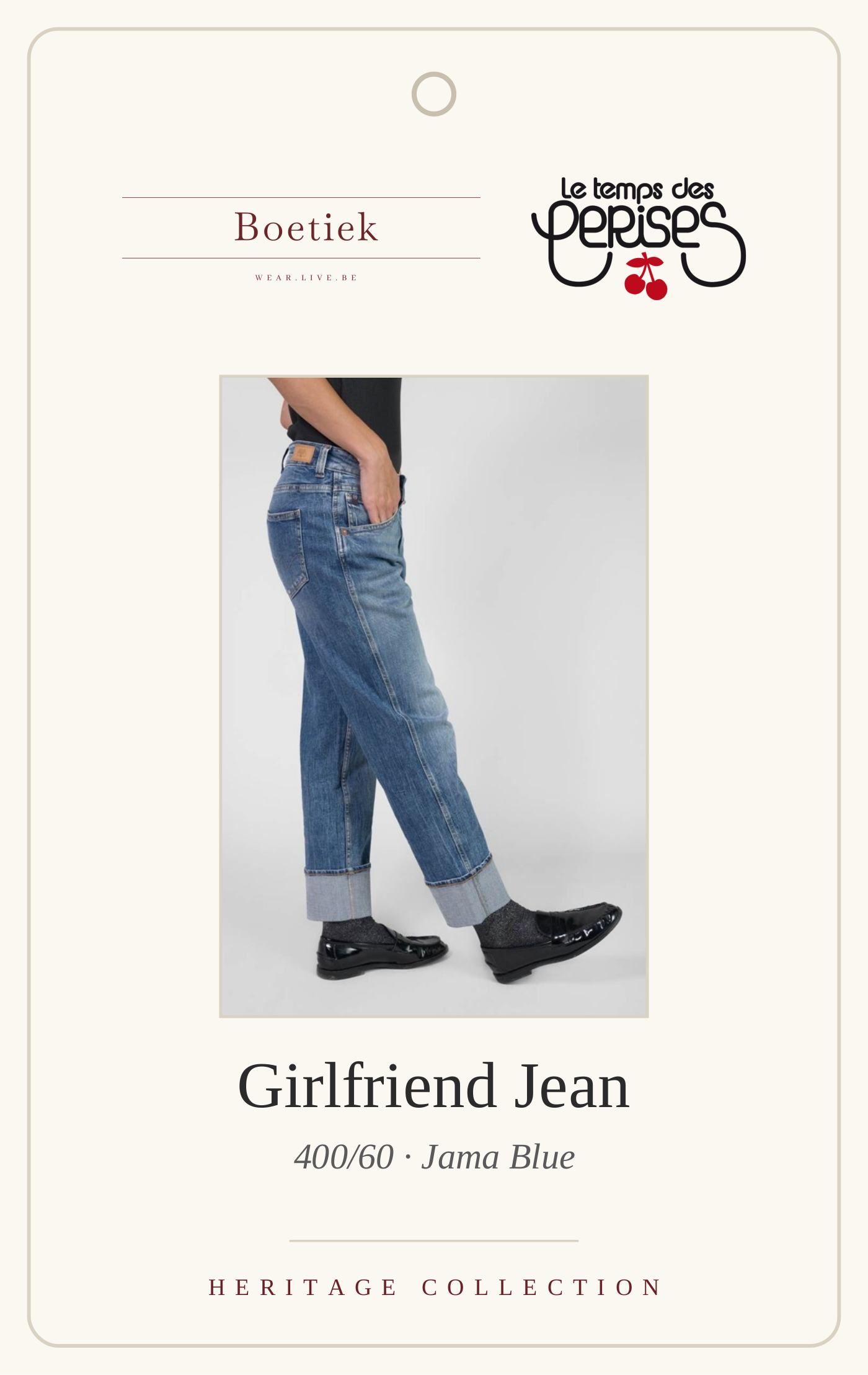 Le Temps des Cerises | Jeans 400/60 Girlfriend Jama in Blue