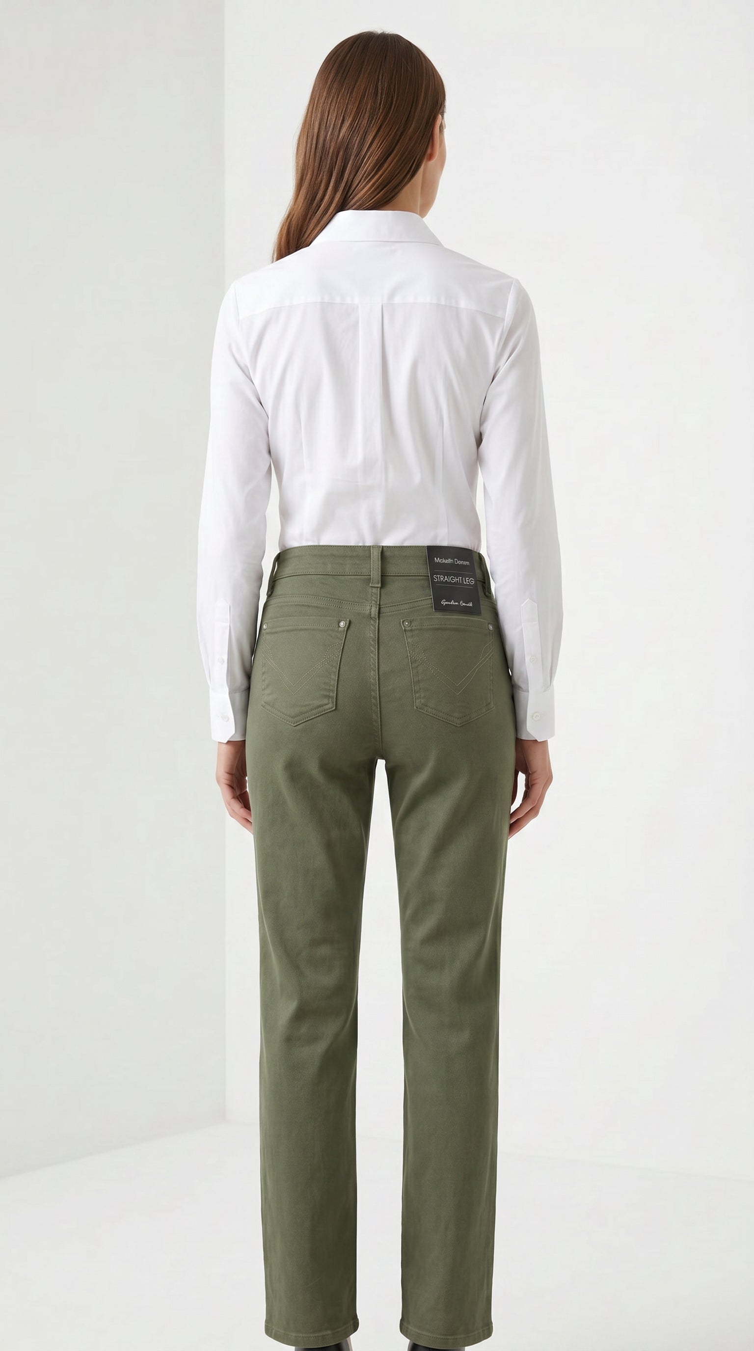 Gordon Smith Emma rib shirt white back view