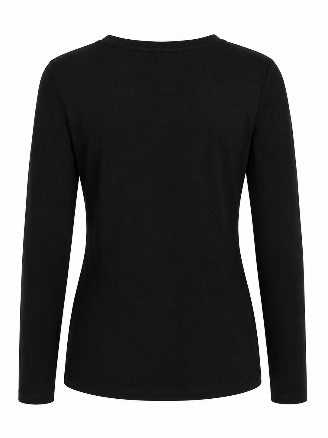 Back view of the Gordon Smith Heritage Tee in Black showcasing the clean silhouette and comfortable regular fit.