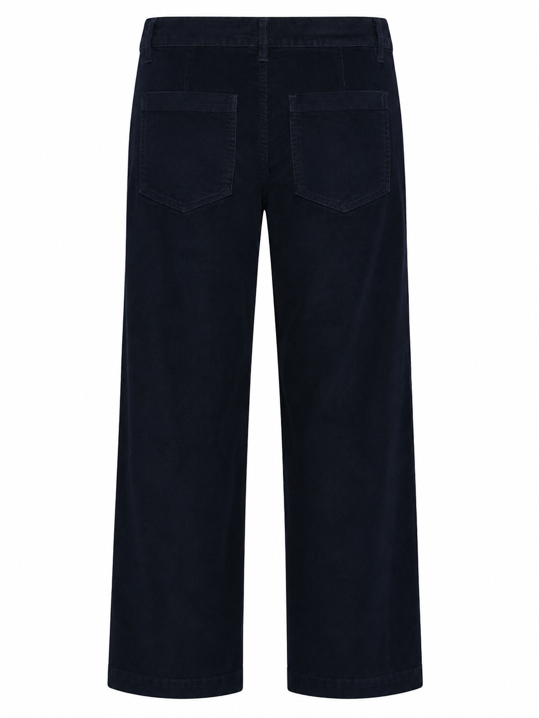Back view of the Gordon Smith Melrose Corduroy Jean in Navy showcasing the full-length straight-leg fit and soft stretch corduroy finish.
