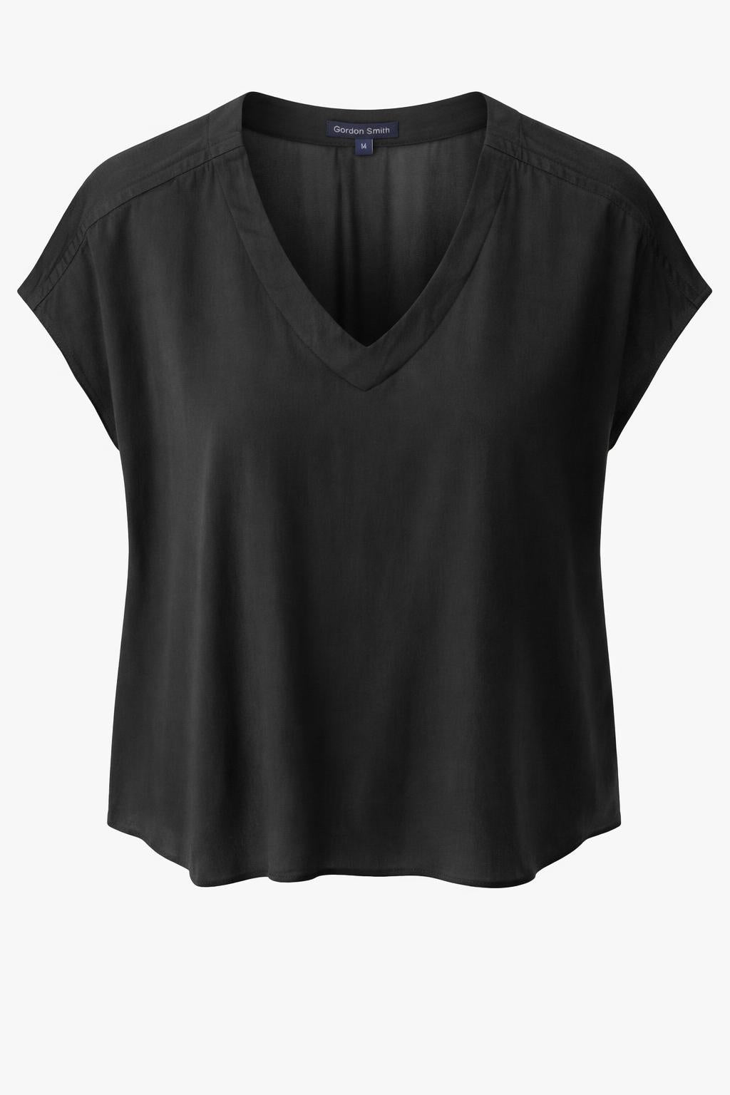 Gordon Smith | Lux Ruche Top in Black