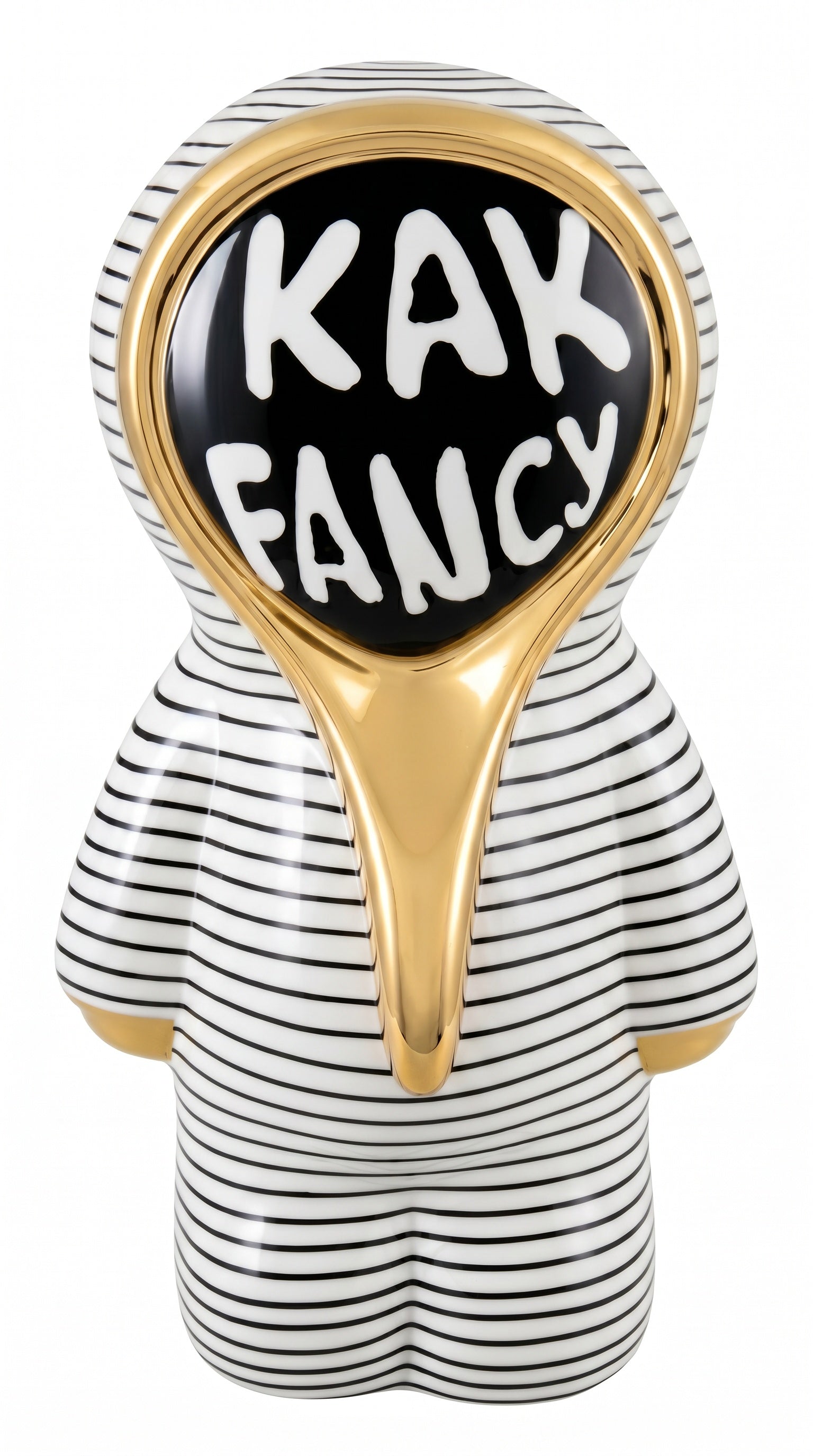 JVR Kak Fancy Onesie striped decorative ornament with gold detailing