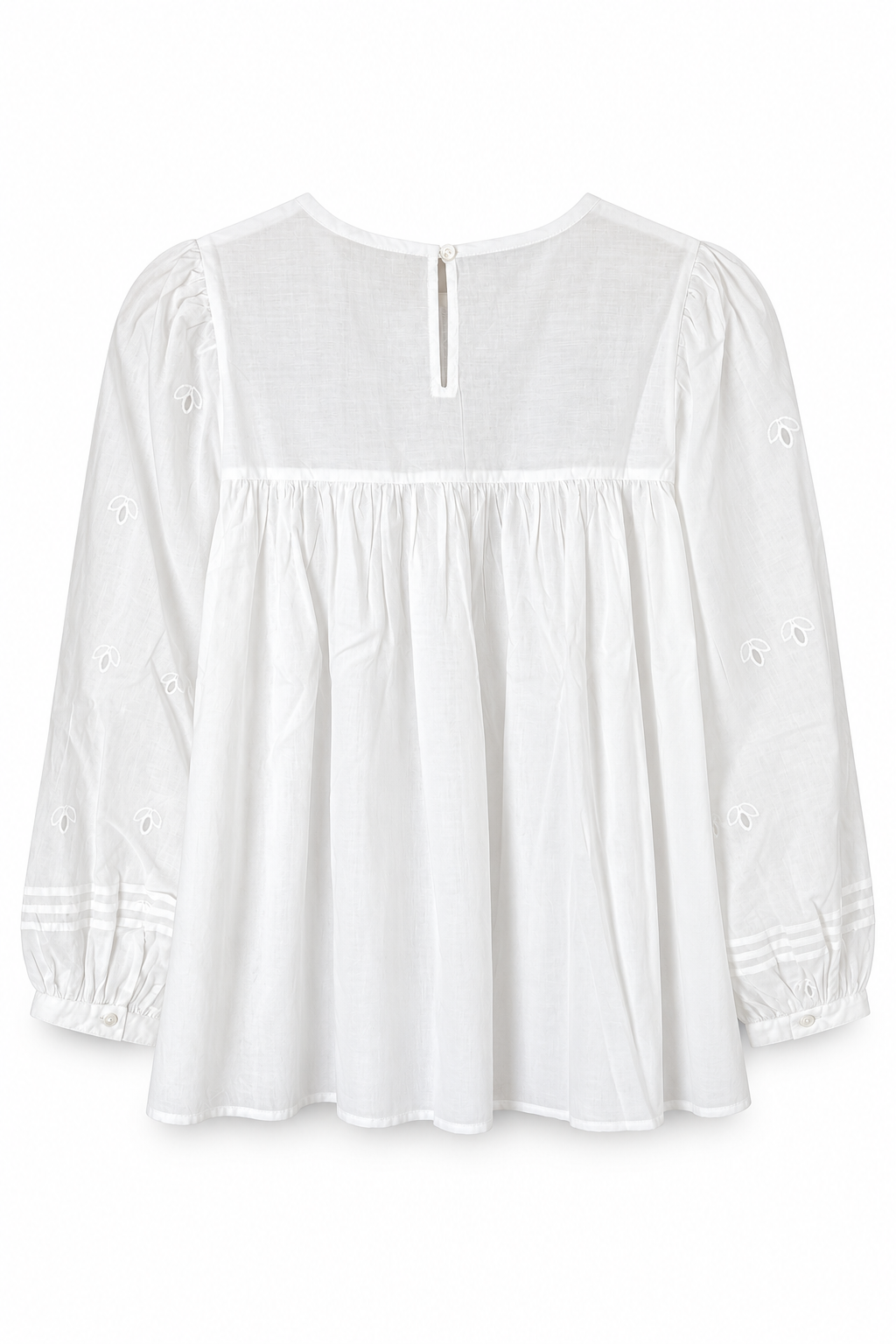 La Petite Étoile | Brany Broderie Anglaise Blouse in Ecru