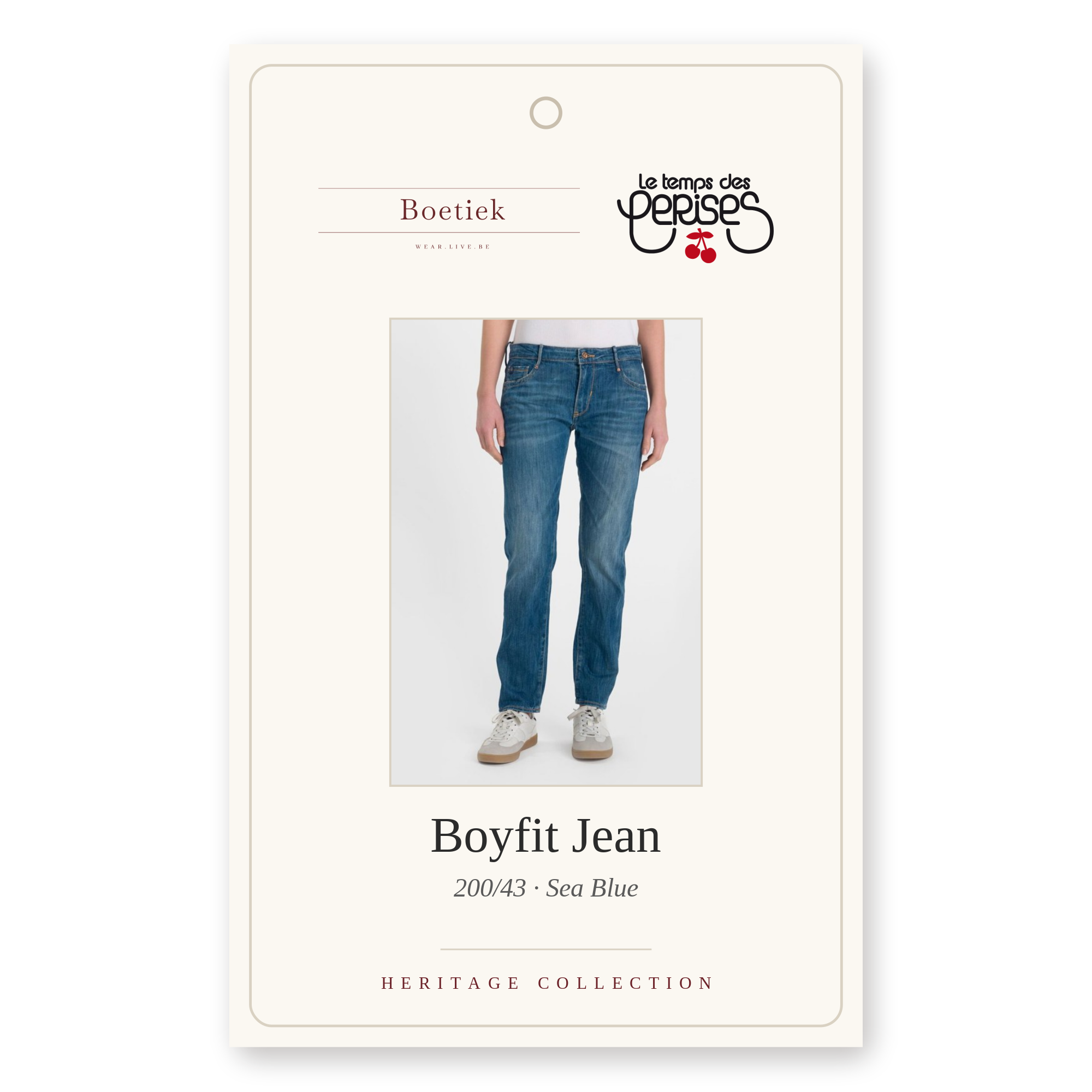 Le Temps des Cerises | Jean 200/43 Boyfit in Sea Blue