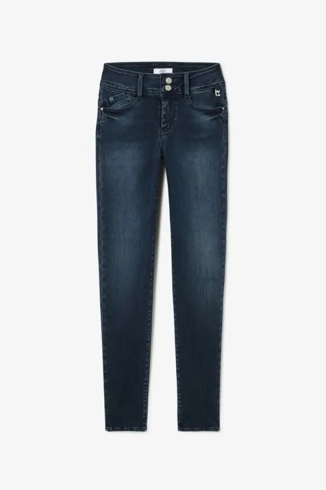 Le Temps des Cerises Ultra Pulp Slim Evy Jeans in Blue-Black No.1 featuring a slim fit, double-button waistband and premium stretch denim.