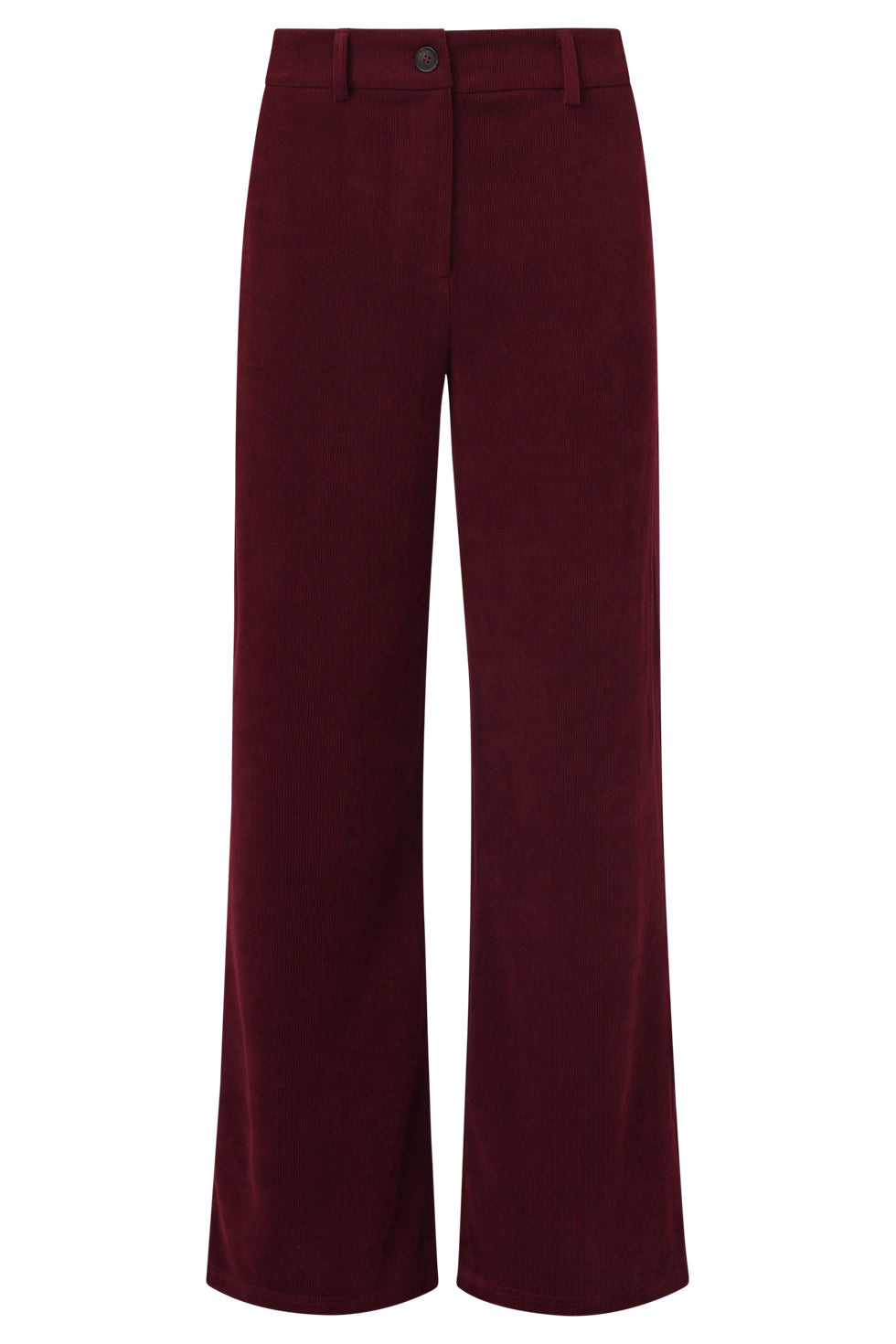 Smashed Lemon bordeaux wide-leg corduroy trousers