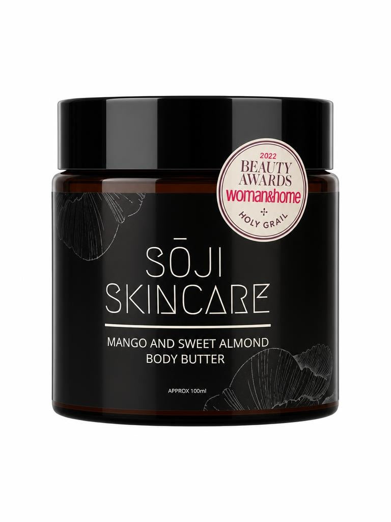 SŌJI Mango and Sweet Almond body butter in 100ml jar