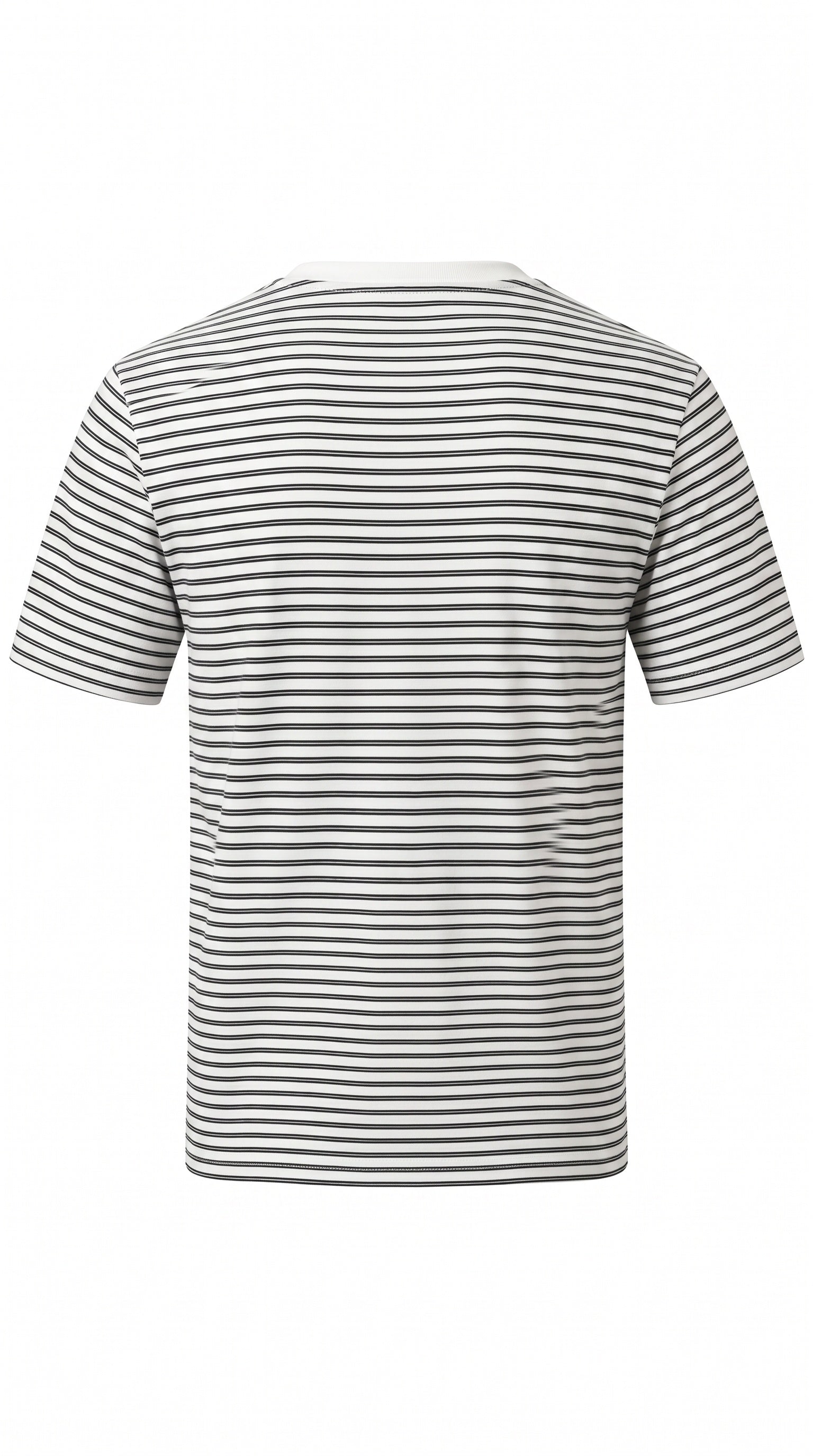 Yarra Trail Ridge striped tee in white and black