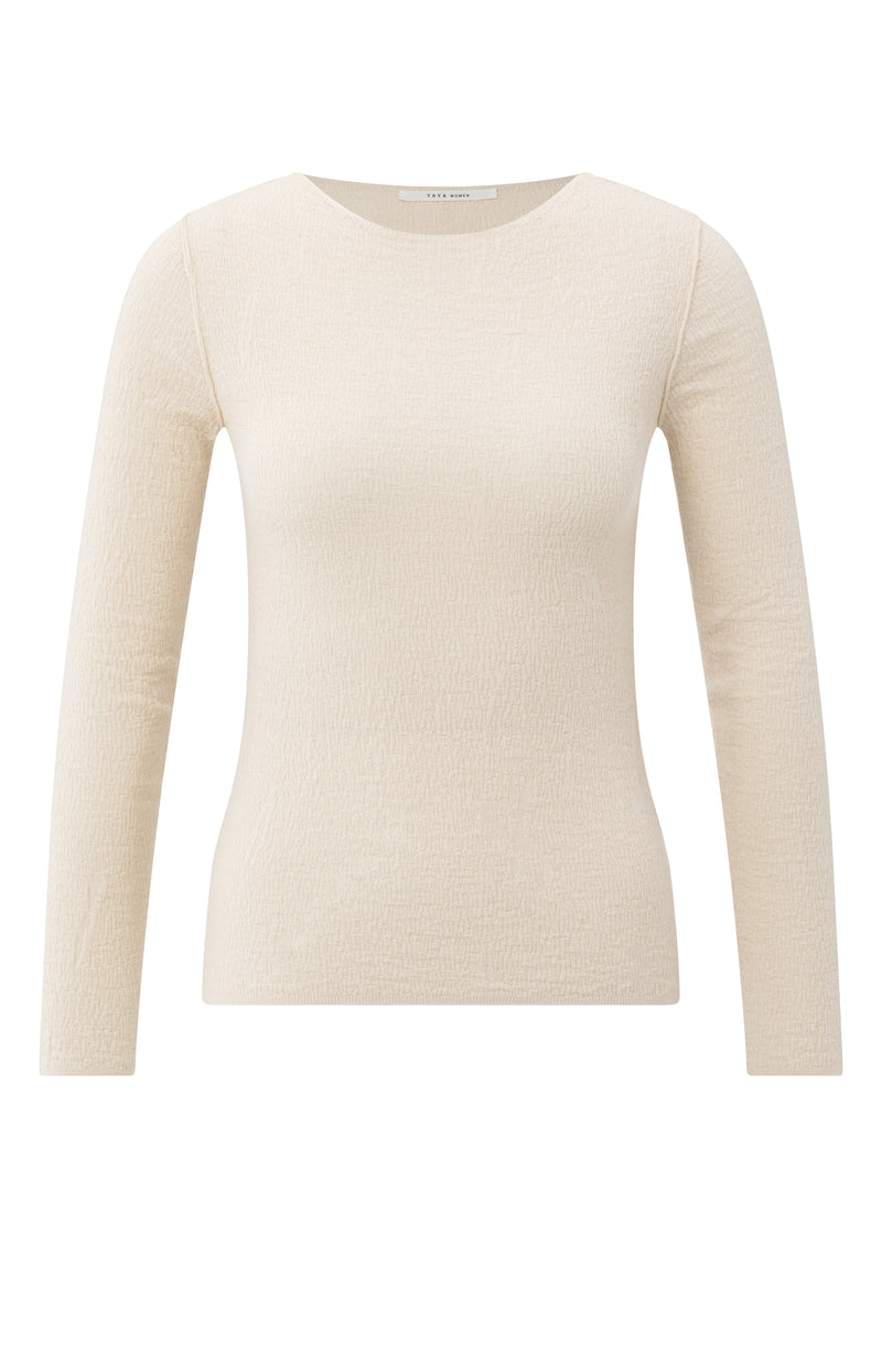 YAYA | Light Structured Knitted Top