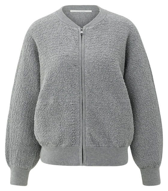 YAYA | Textured Knitted Bomber