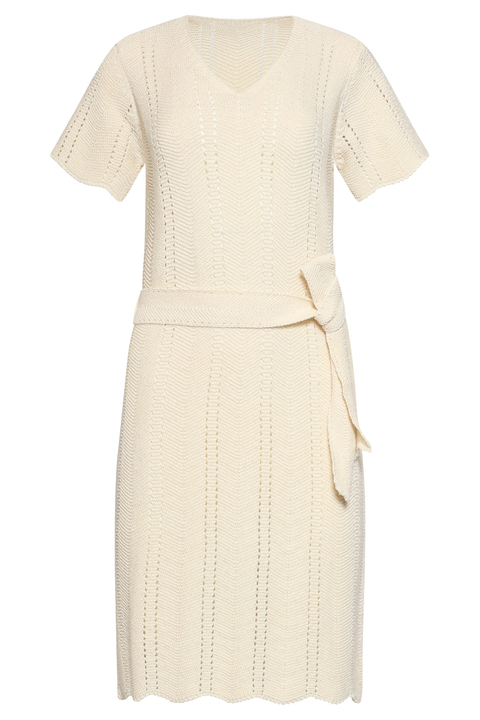 Smashed Lemon | Knit Dress in Off White