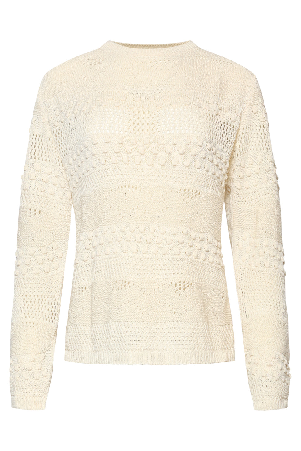 Smashed Lemon | Knit Top in Off White