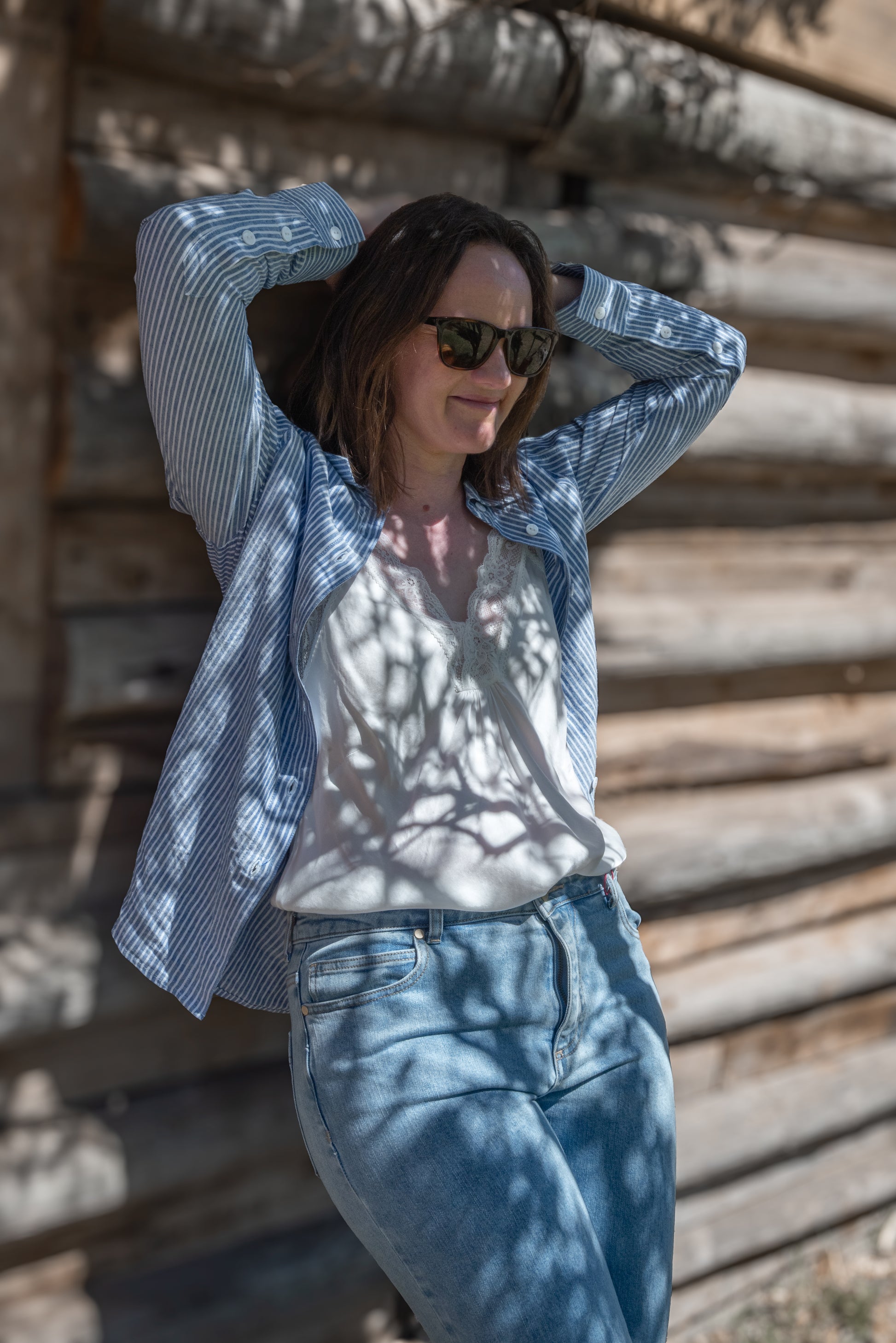 Yarra Trail | Mornington Shirt in Chambray / Mist