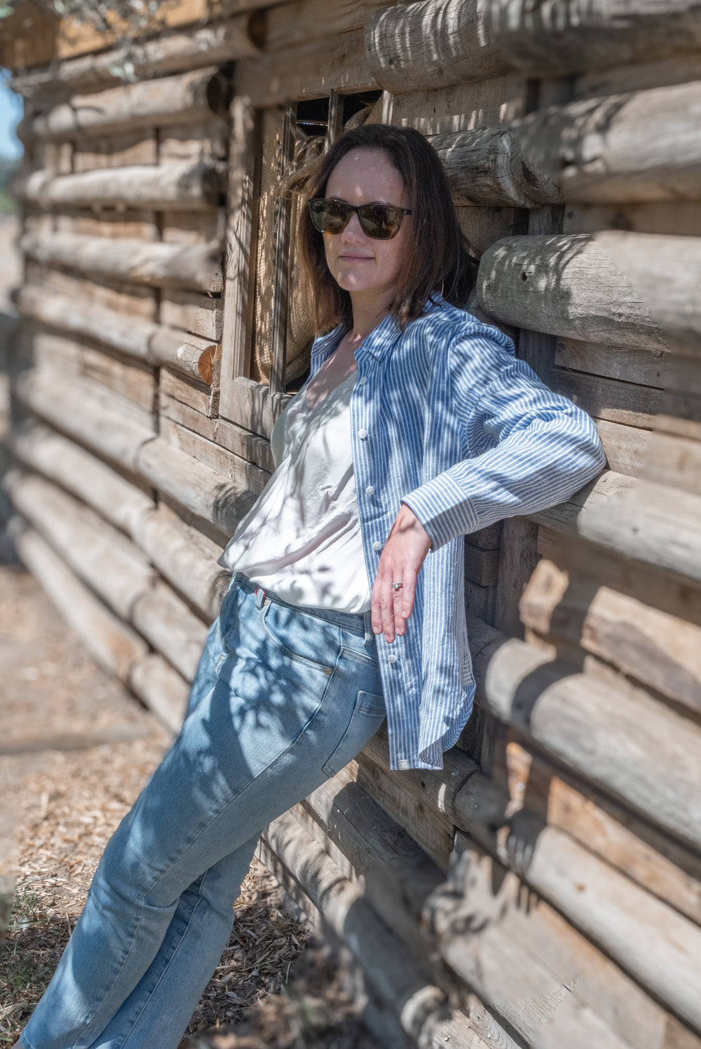 Yarra Trail | Mornington Shirt in Chambray / Mist