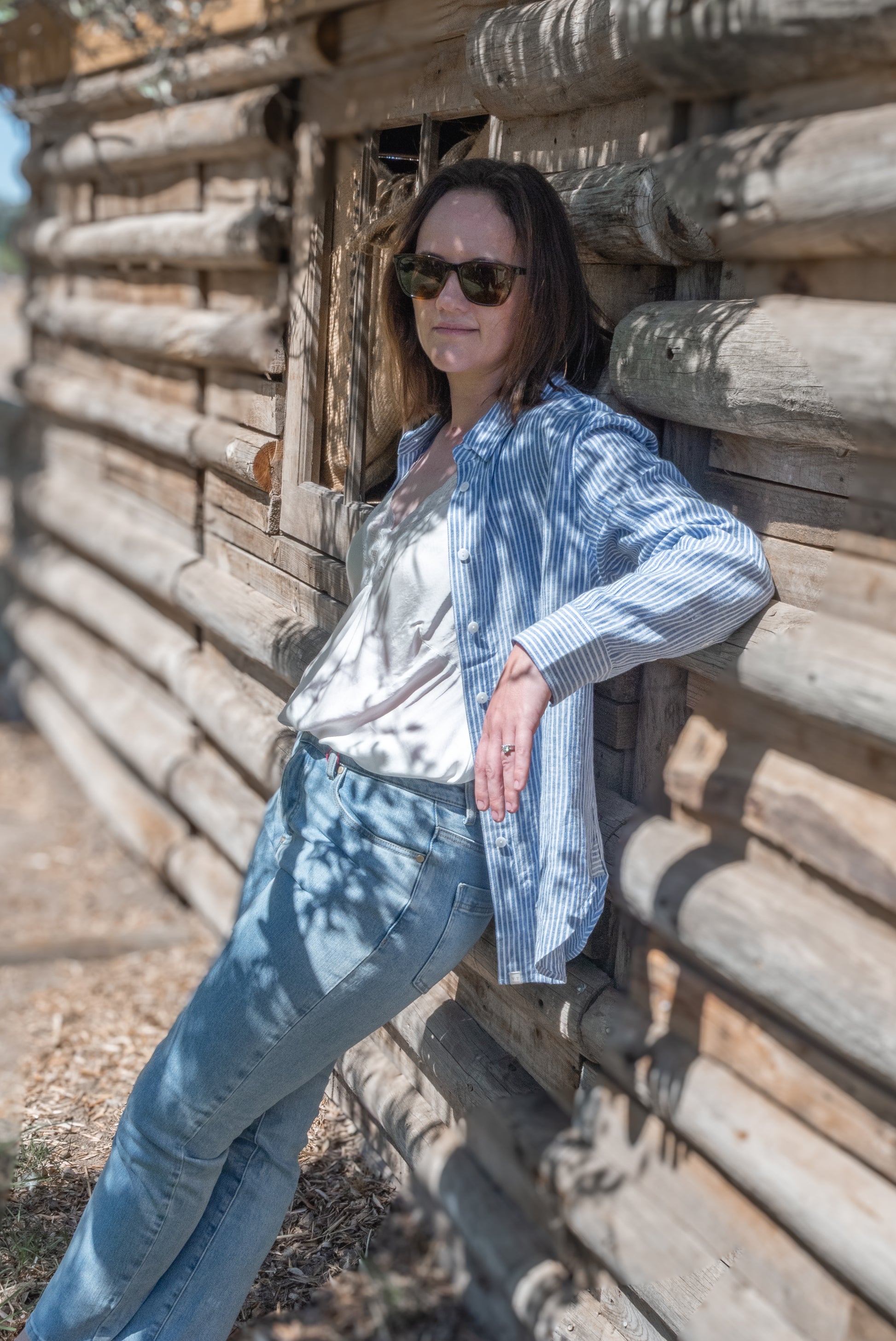 Yarra Trail | Mornington Shirt in Chambray / Mist