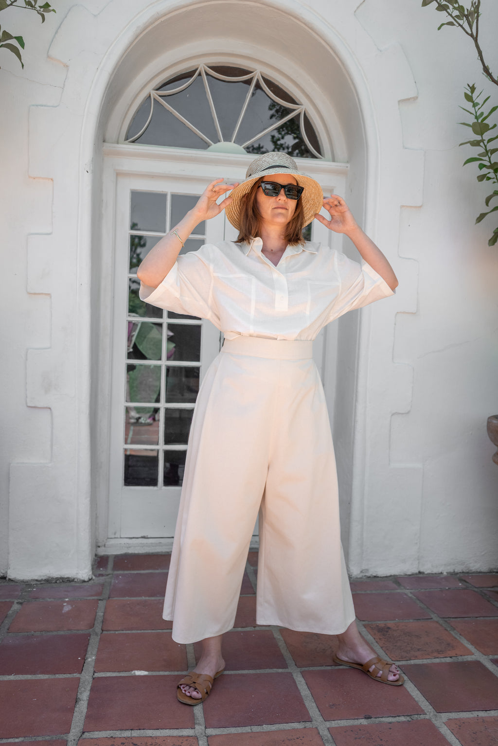 Super Ella | Superella Pleat Pants in Cream
