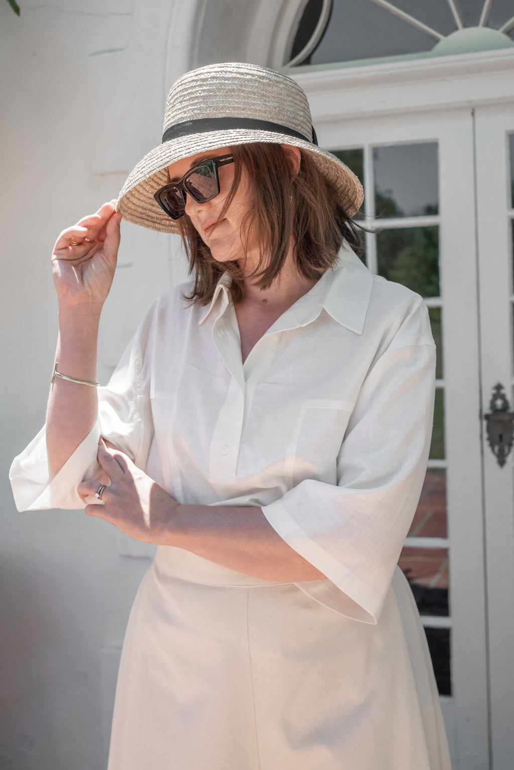 Crystal Birch | Hannah, Wheat Straw in Hat