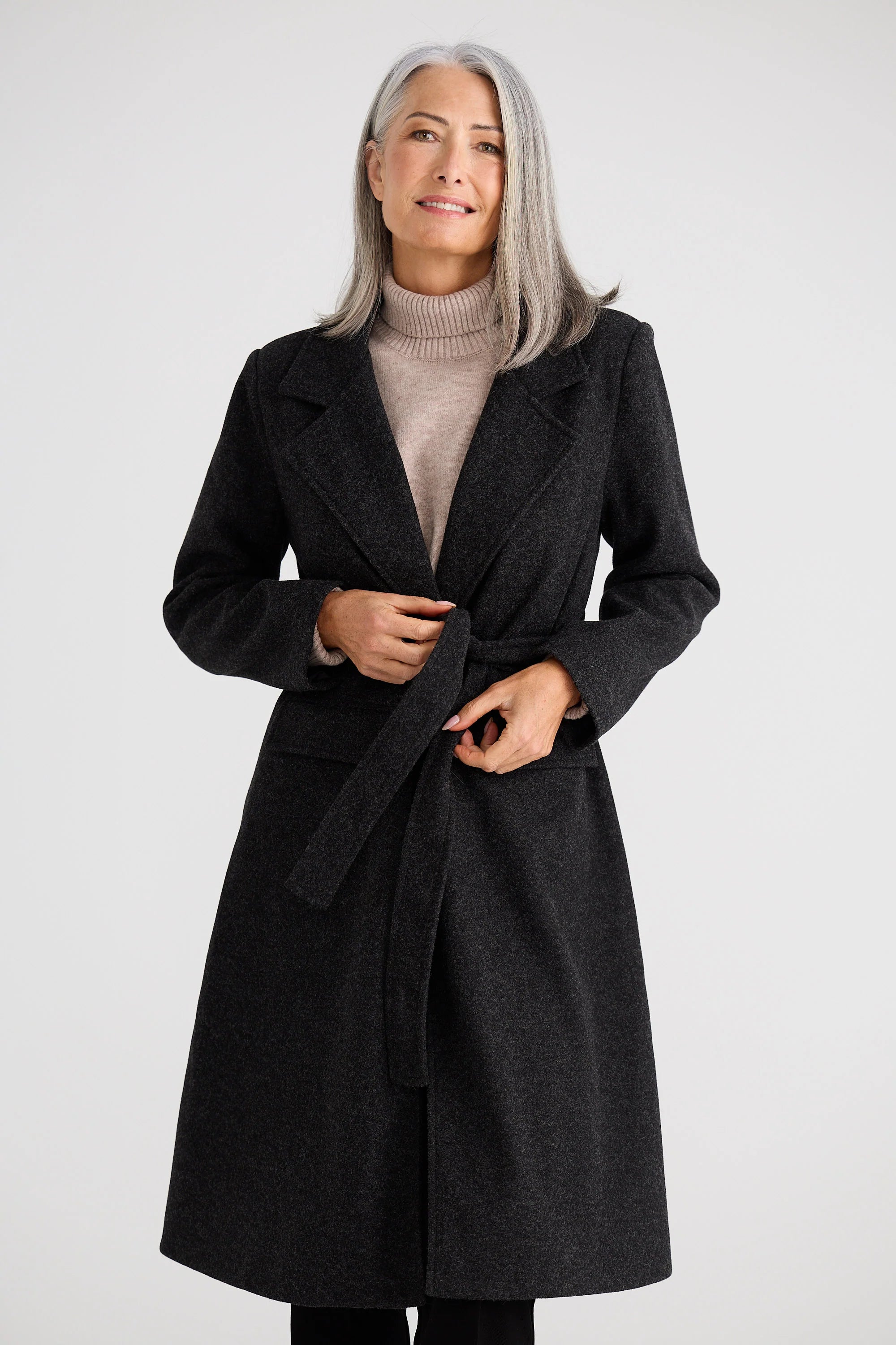 Brave + True | Julianne Coat in Charcoal