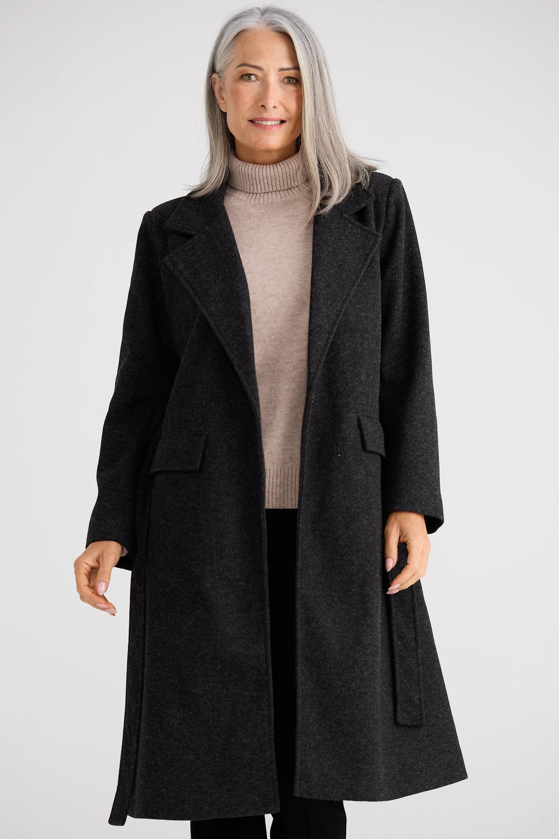 Brave + True | Julianne Coat in Charcoal