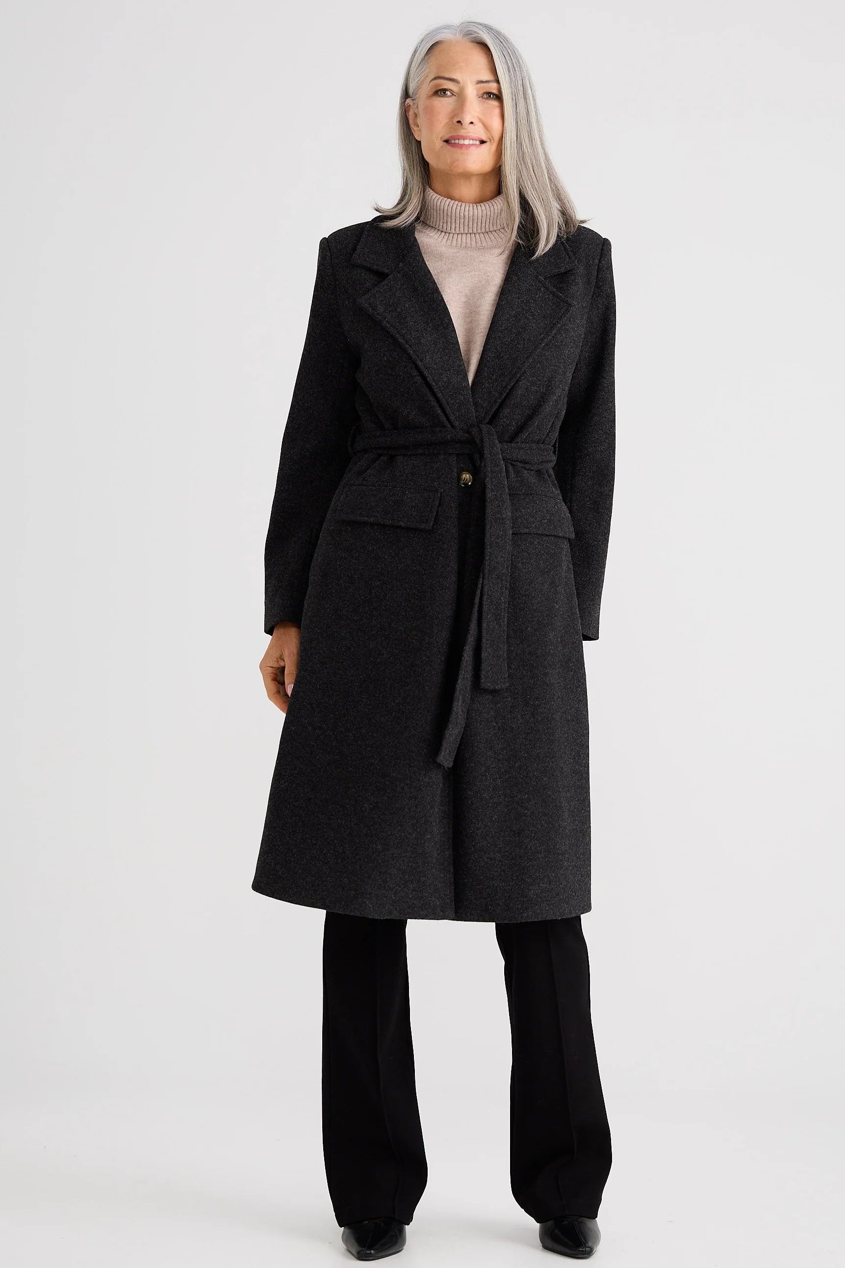 Brave + True | Julianne Coat in Charcoal