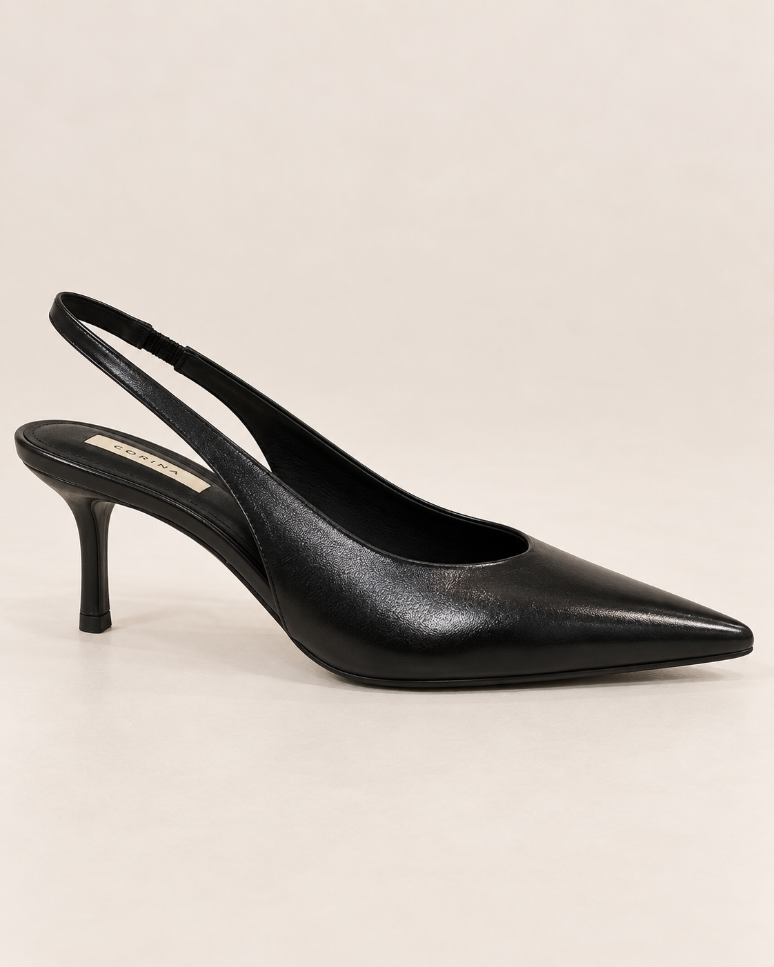 Corina | Court Heel in Black