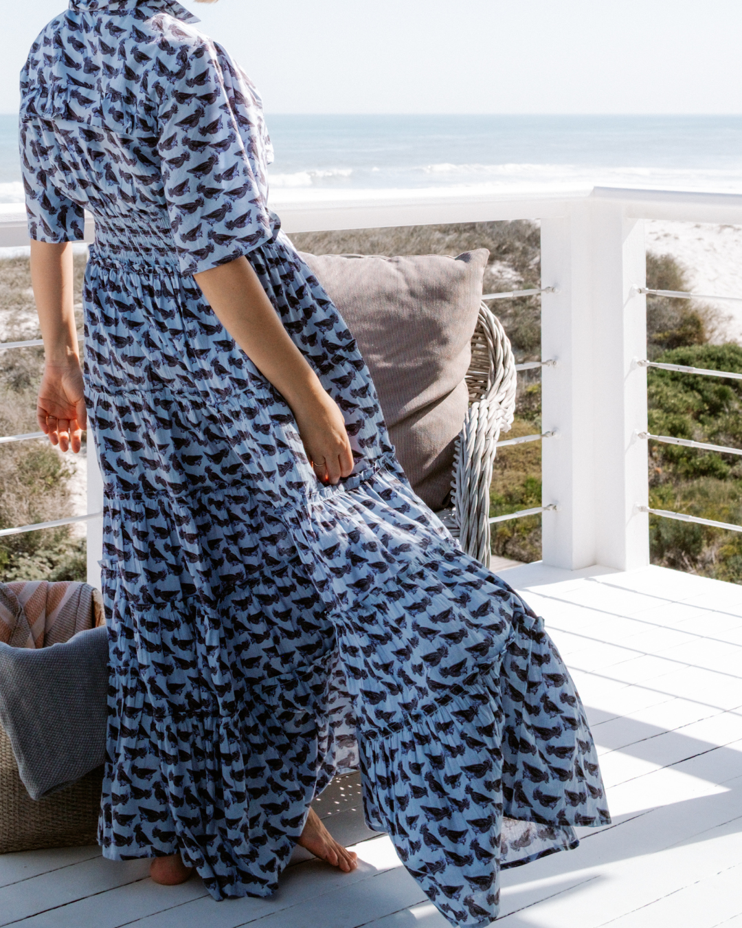 Gordon Smith | Blue Cockatoo Dress | Blue