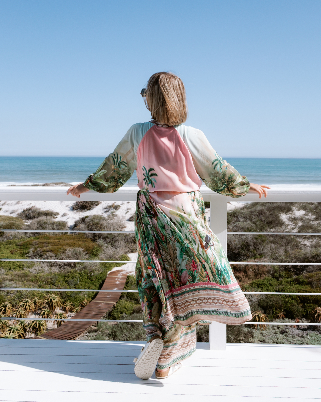 Gordon Smith | Toucan Multi Dress | Greenpink