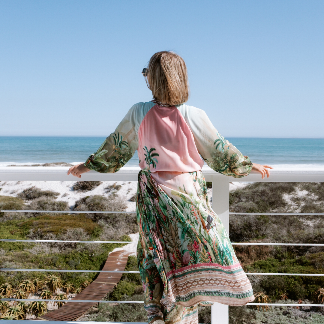 Gordon Smith | Toucan Multi Dress | Greenpink