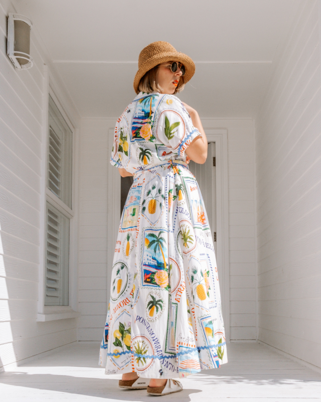 Threadz | Amalfi Dress | Blue/Multi