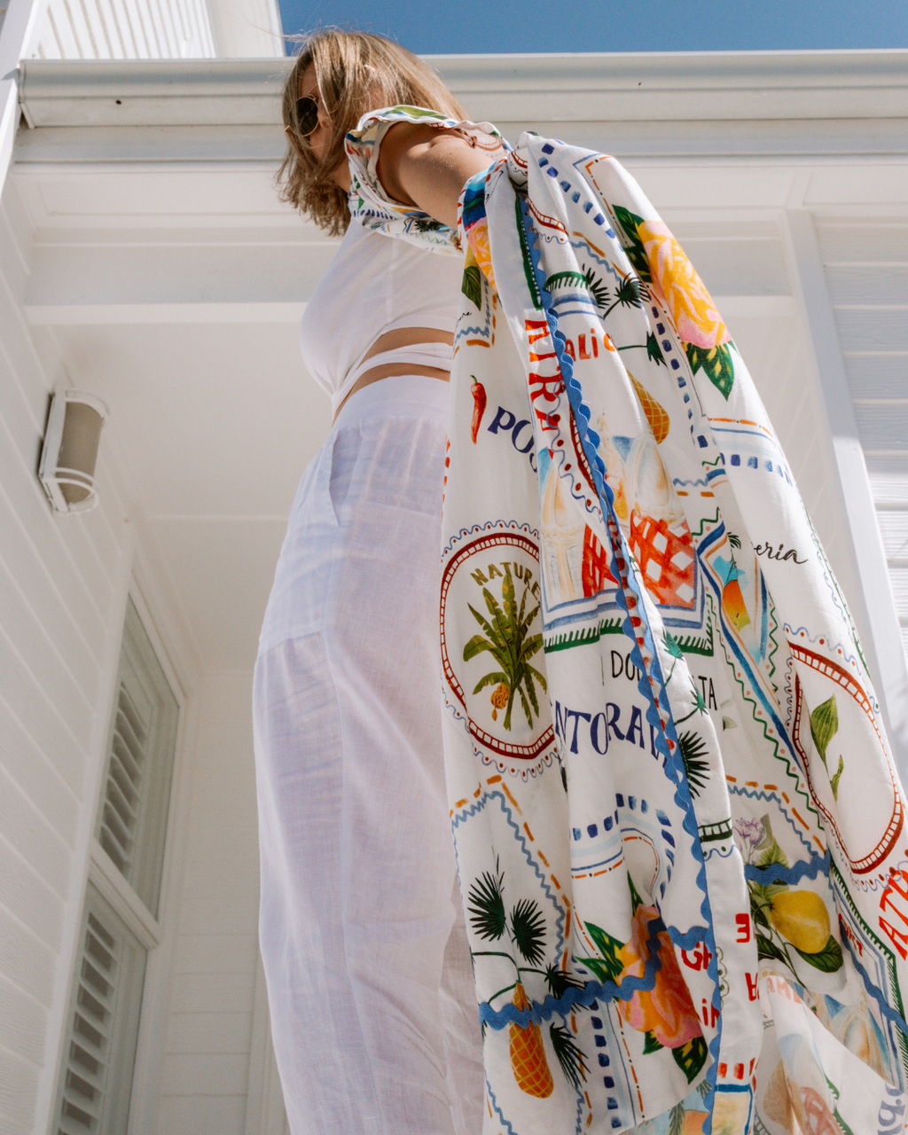 Threadz | Amalfi Dress | Blue/Multi